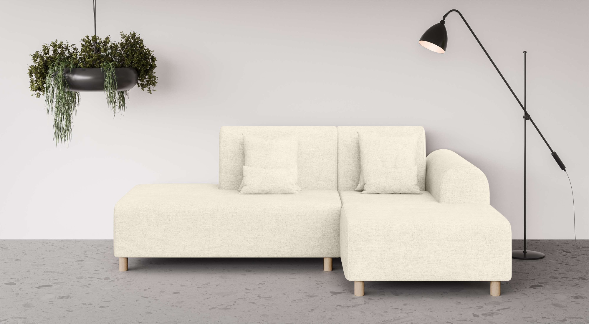 OTTO home Ecksofa »Suyala« L-Form mit Hocker günstig online kaufen