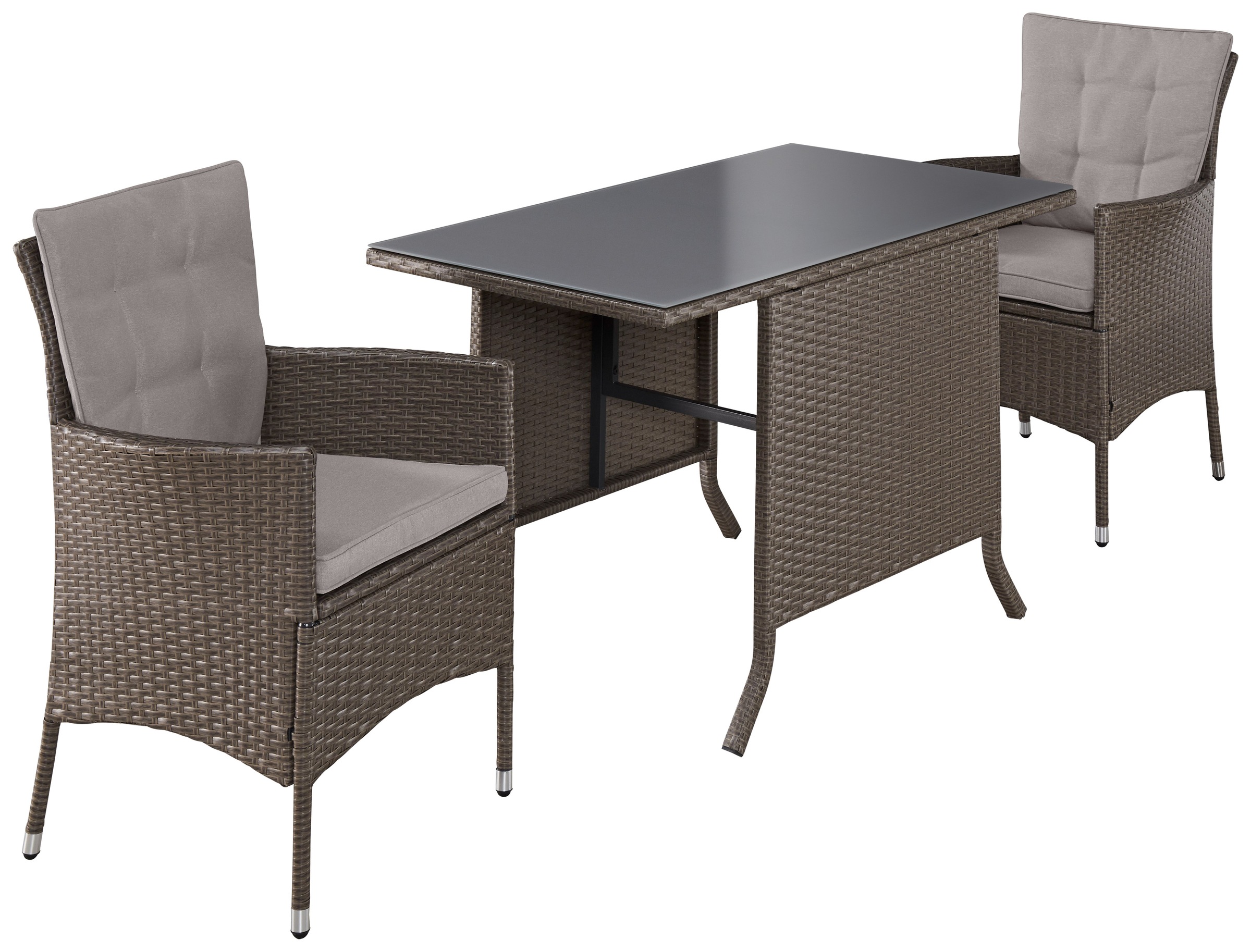 KONIFERA Garten-Essgruppe »Balkonset "Mailand"« Set, 2x Sessel, 1x Tisch 11 günstig online kaufen