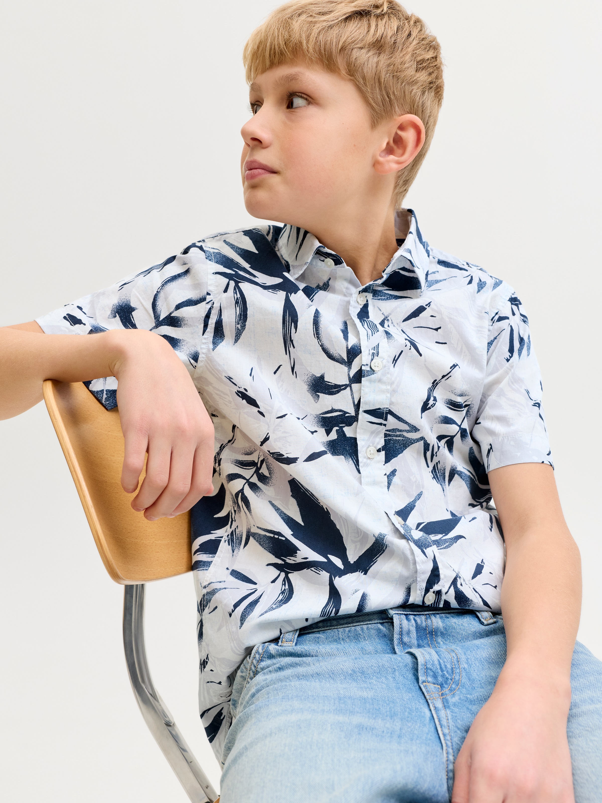 Jack & Jones Junior Kurzarmhemd »JJHONOLULU AOP SHIRT SS JNR« mit Allover-Print