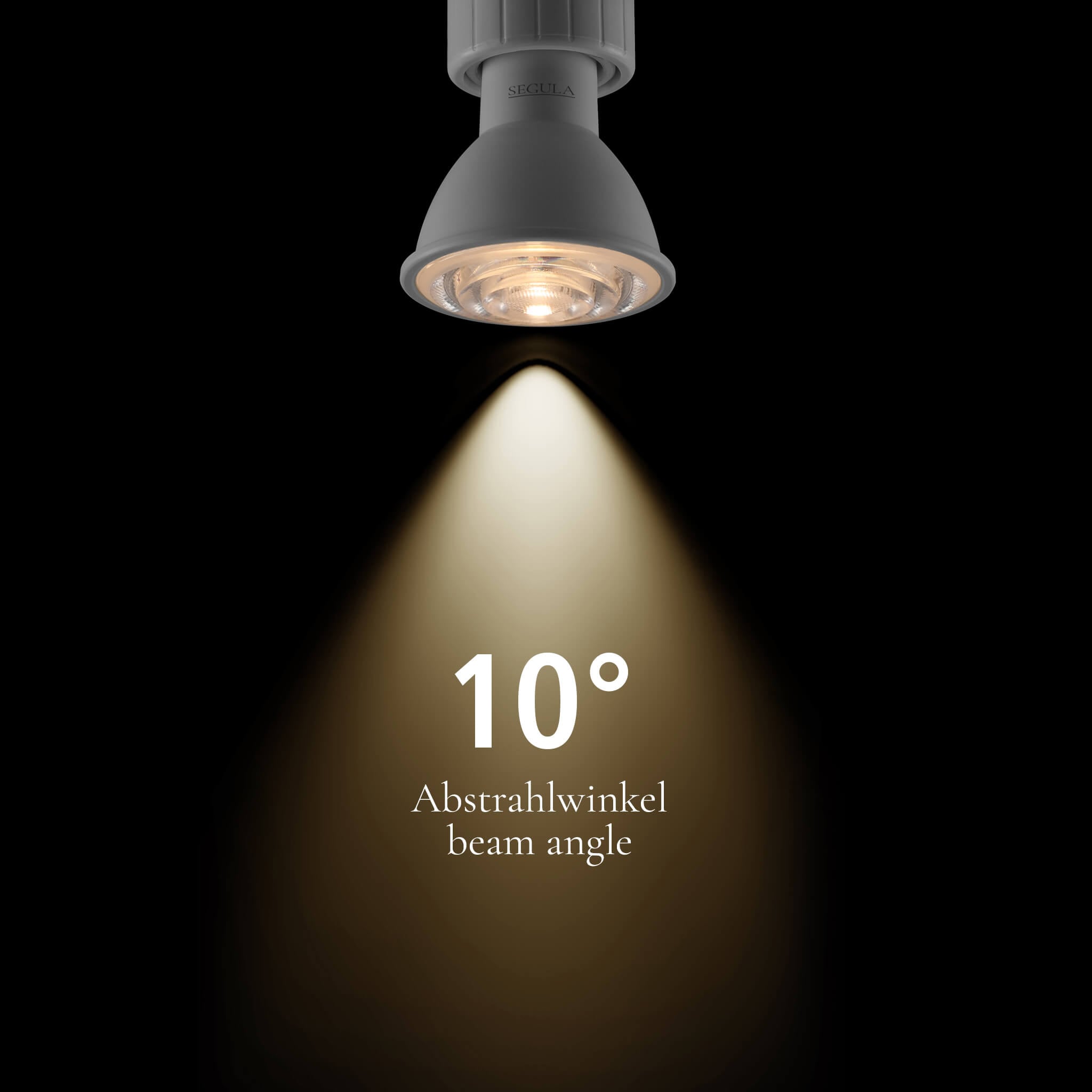 SEGULA LED-Leuchtmittel »GU10 Reflektor 10°« GU10 1 Stk. Warmweiß LED Reflektor 10° GU10, 6W, 2700K, weiß