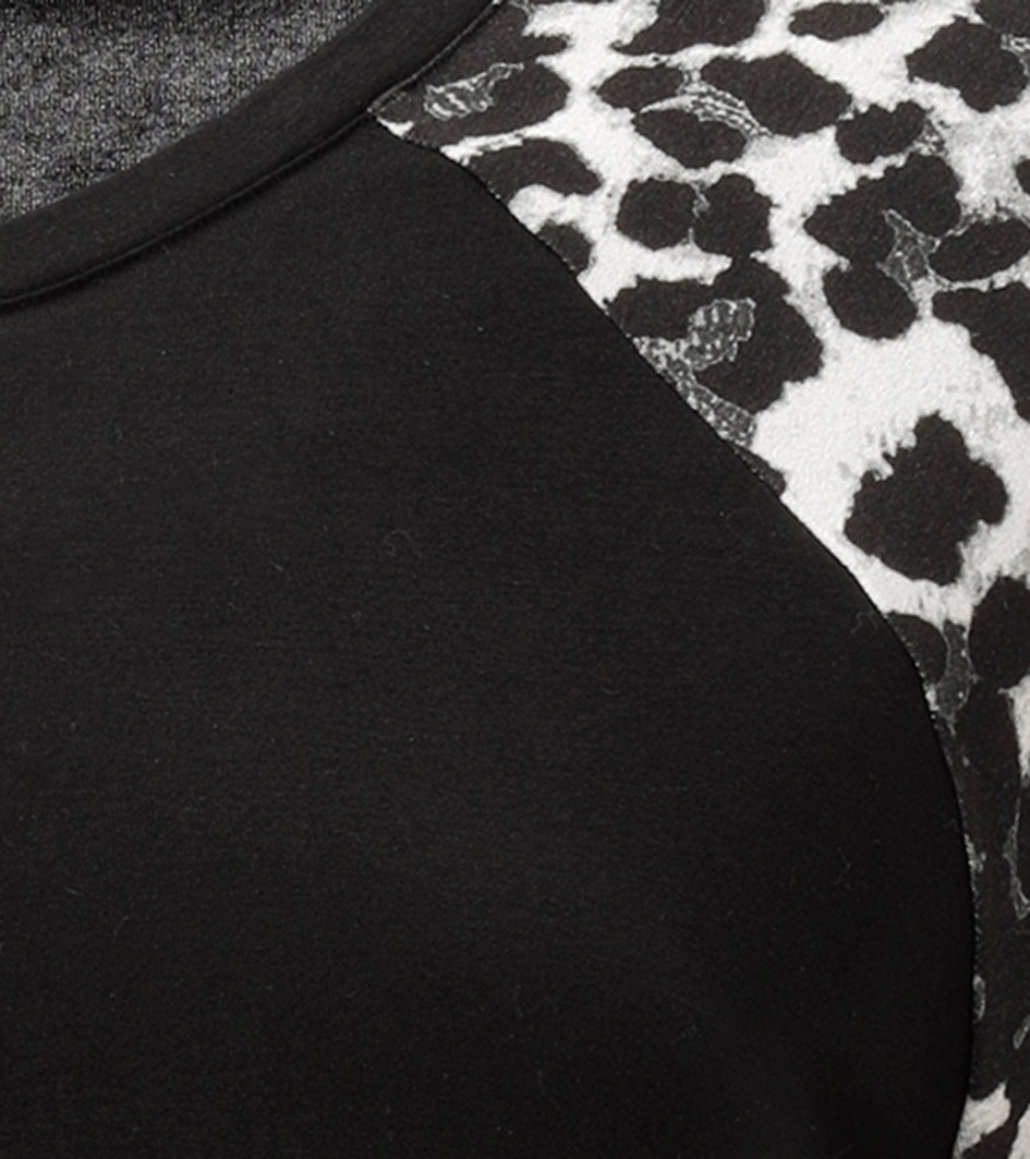 Aniston PLUS T-Shirt, mit 3/4 langen Raglanärmel in Leoprint - NEUE KOLLEKTION