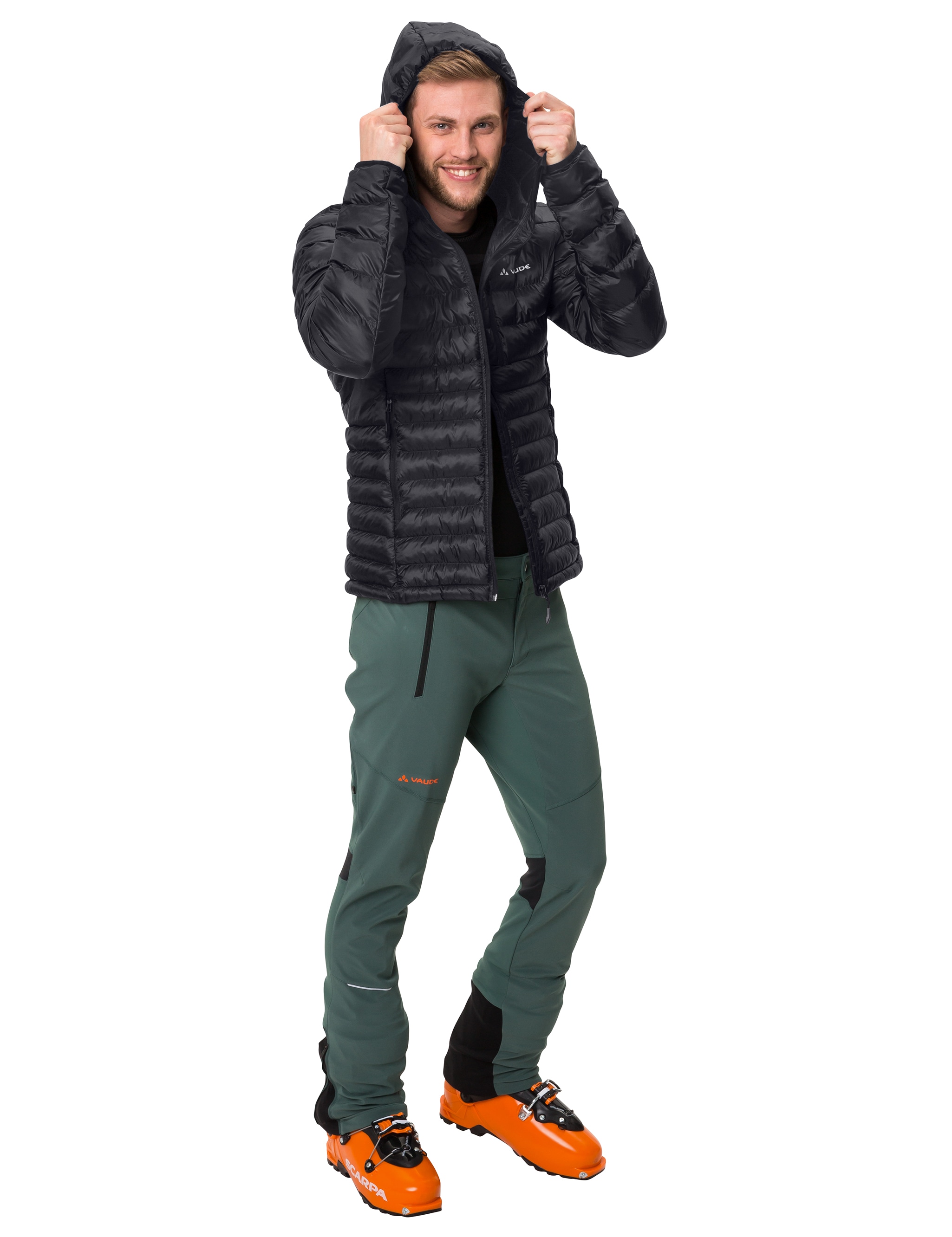 VAUDE Steppjacke »Men's Batura Hooded Insulation Jack« mit Kapuze mit Kapuze und hochschließendem Kragen, wasserabweisend