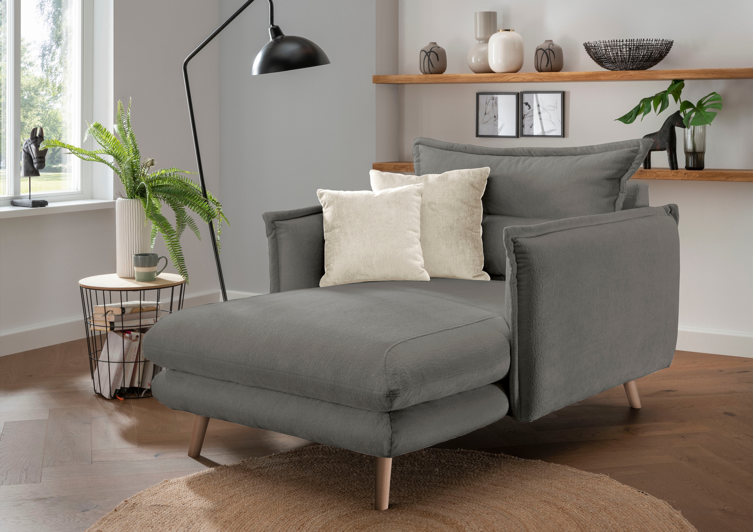 Home affaire Loveseat »Lazio« moderner Sessel mit einer bequemen Polsterung günstig online kaufen