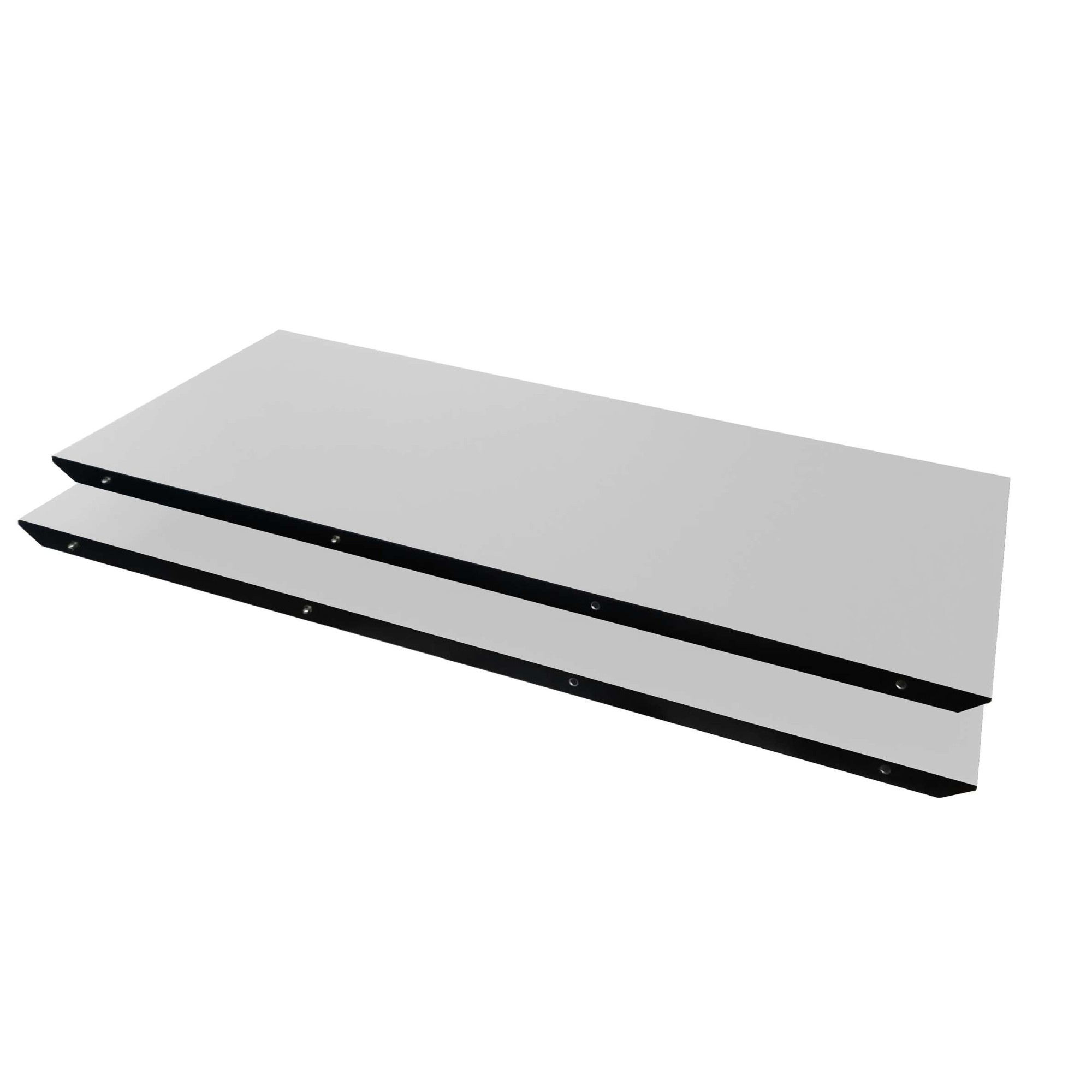Hammel Furniture Esstisch »Meza Designtisch mit Auszugsfunktion und 2 Einlegeplatten«, bootsförmige Tischplatte MDF,Trapez gestell, in zwei Breiten