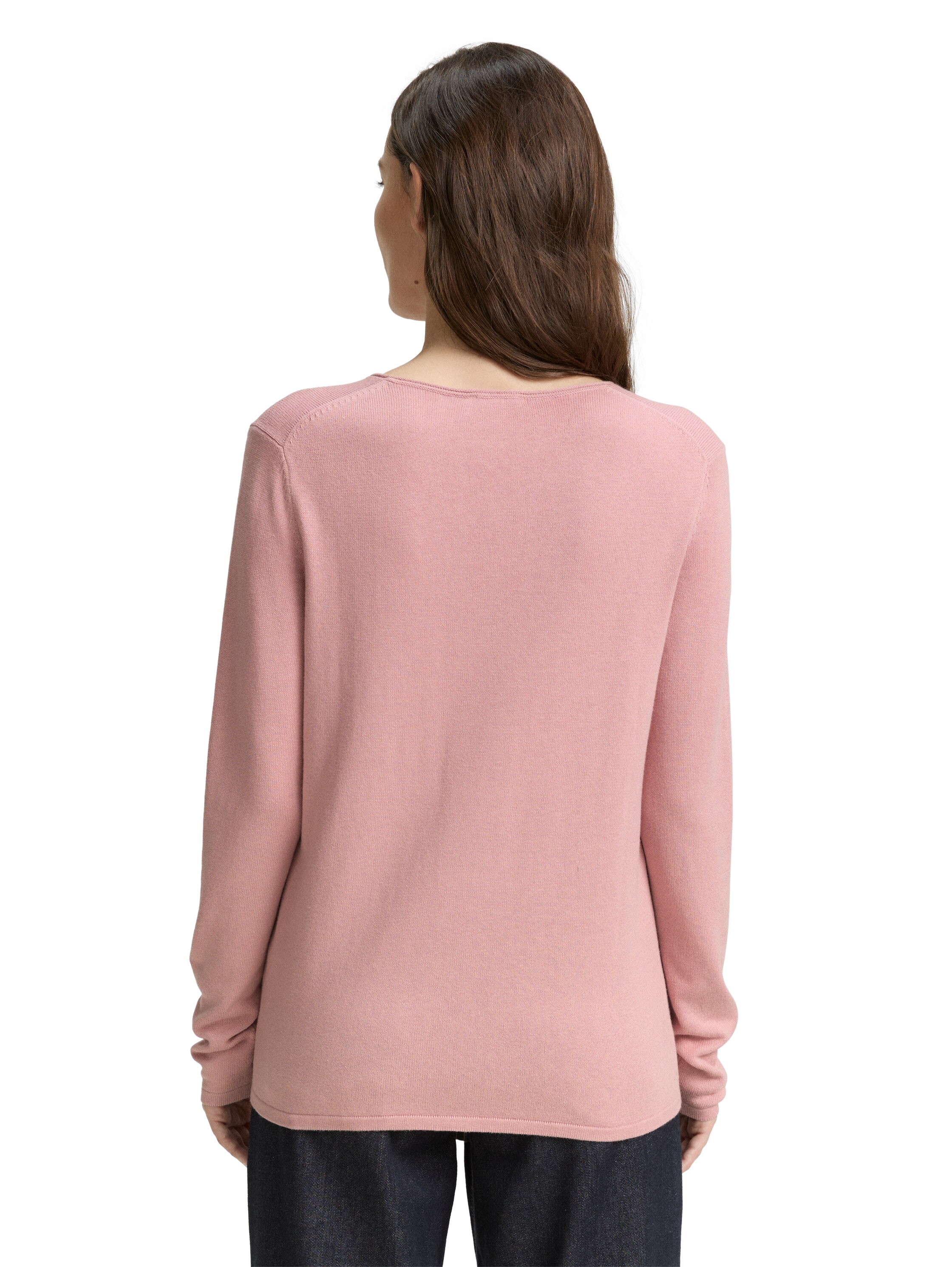 TOM TAILOR V-Ausschnitt-Pullover, mit V-Ausschnitt