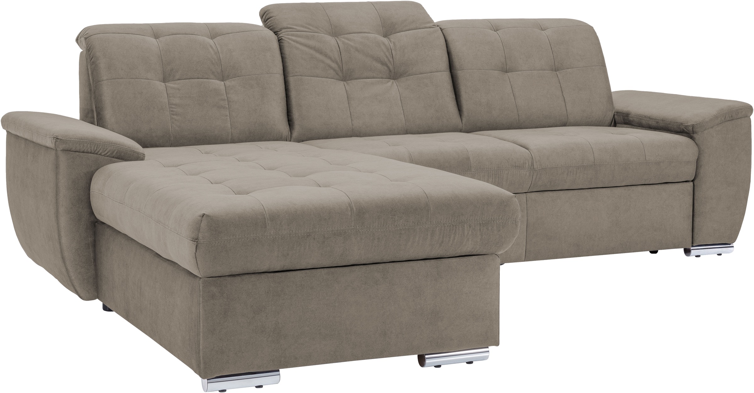 exxpo - sofa fashion Ecksofa »Derby Inkl. Kopfteilverstellung, wahlw. Bett günstig online kaufen