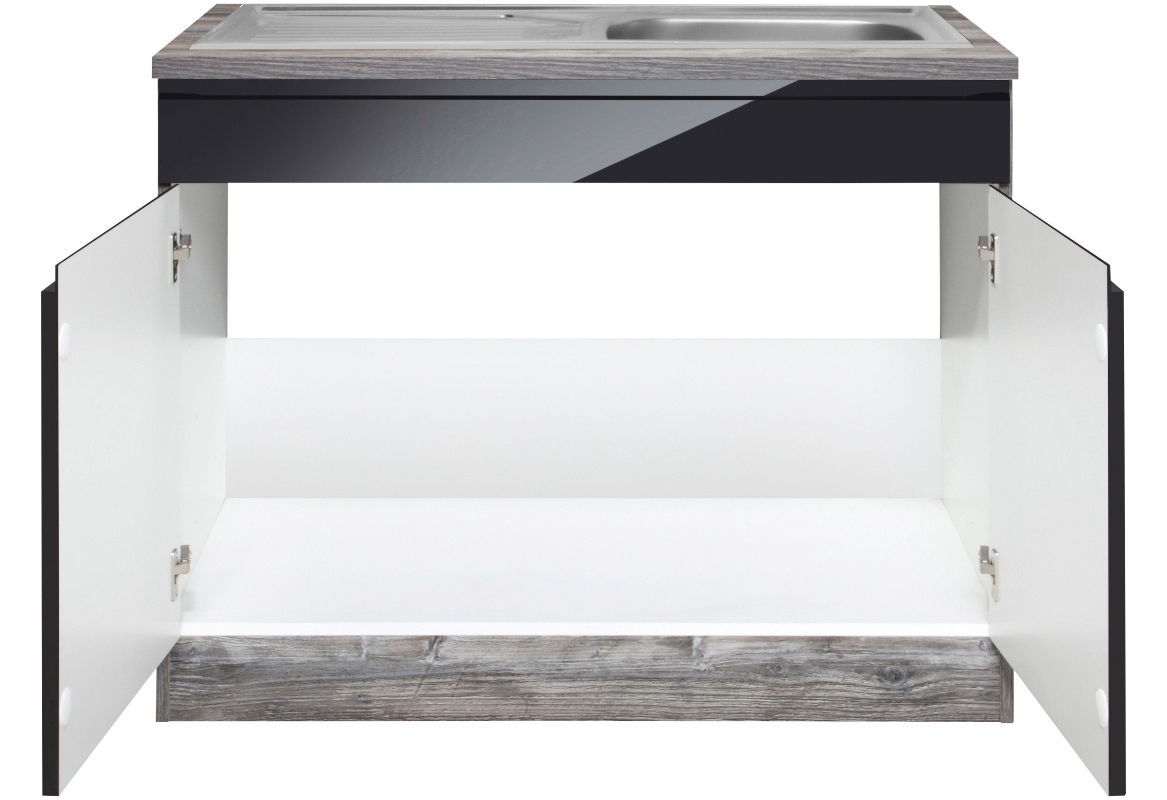 HELD MÖBEL Spülenschrank »Virginia«, 100 cm breit, inklusive Einbauspüle