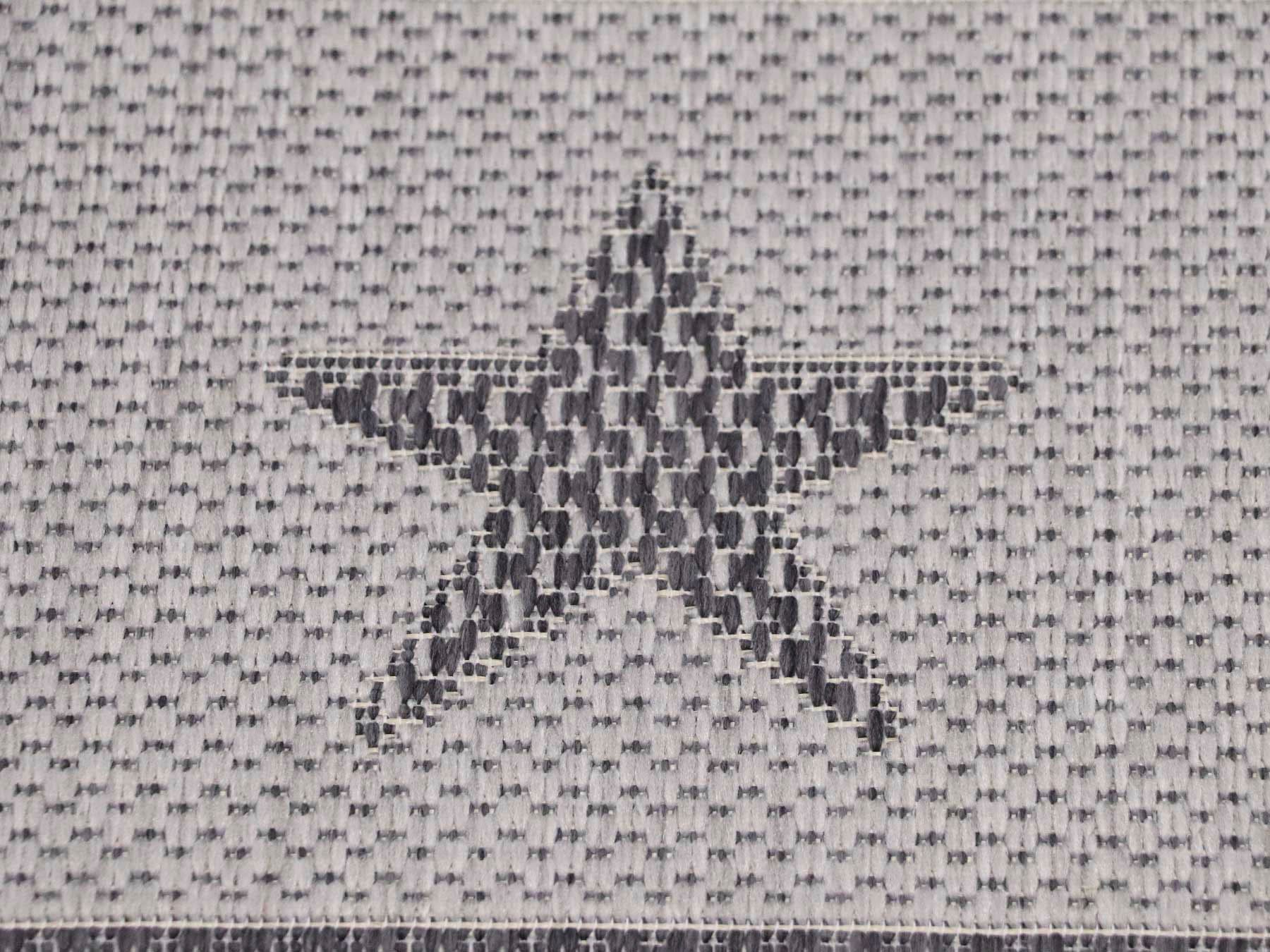 Primaflor-Ideen in Textil Kinderteppich »CABANE - Hüpfkasten«, rechteckig, 3 mm Höhe, Flachgewebe, Spiel-Teppich Hüpfkästchen, Outdoor geeignet