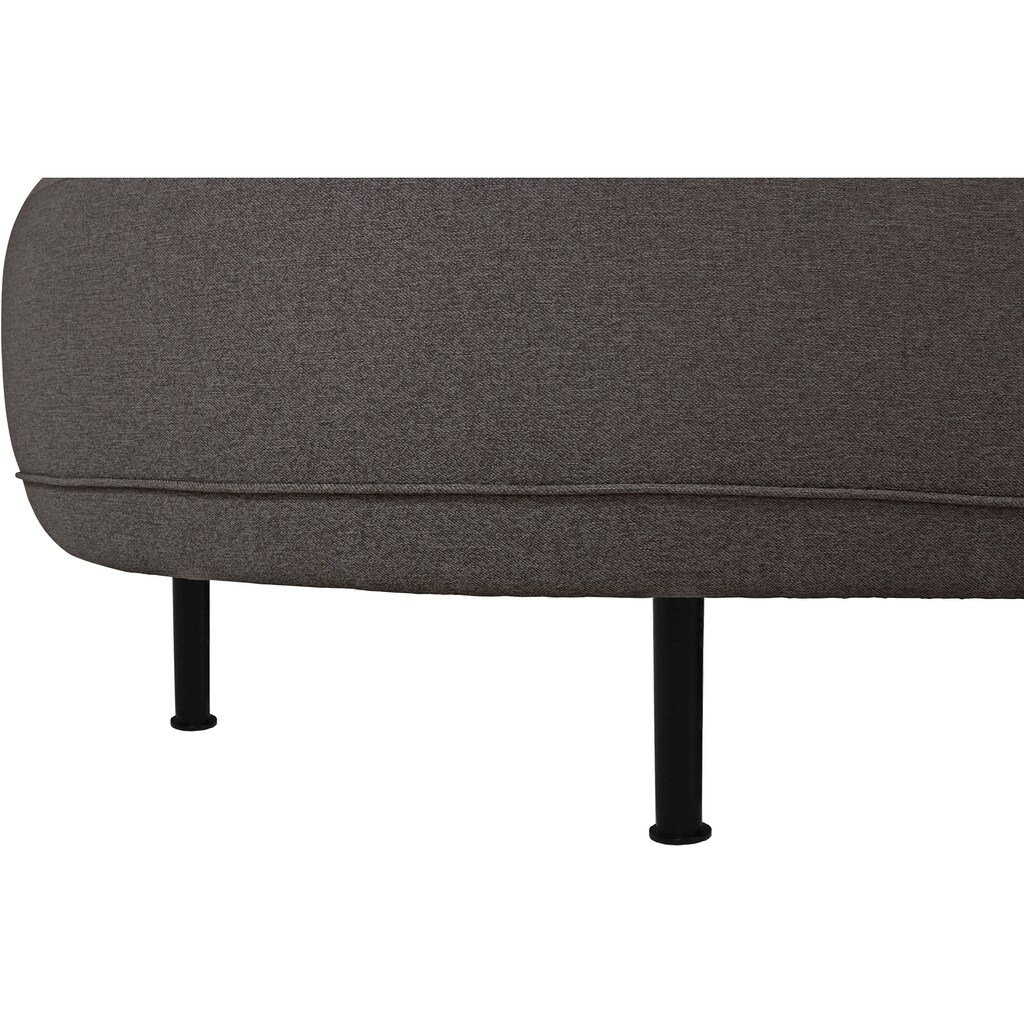 andas Ecksofa »Bendik«, Füße aus schwarzem Metall, Design by Morten Georgsen