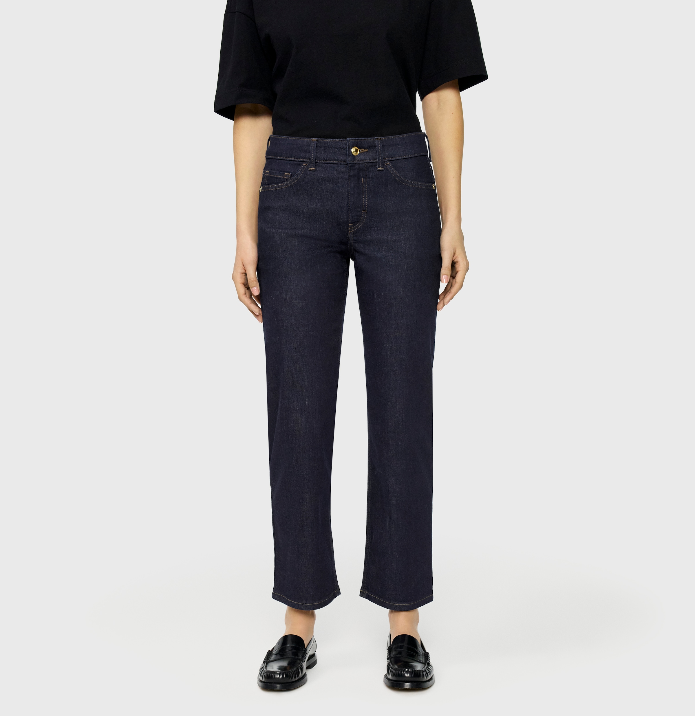 MAC Slim-fit-Jeans »CARRIE straight« Atmungsaktiver Ganzjahres-Denim