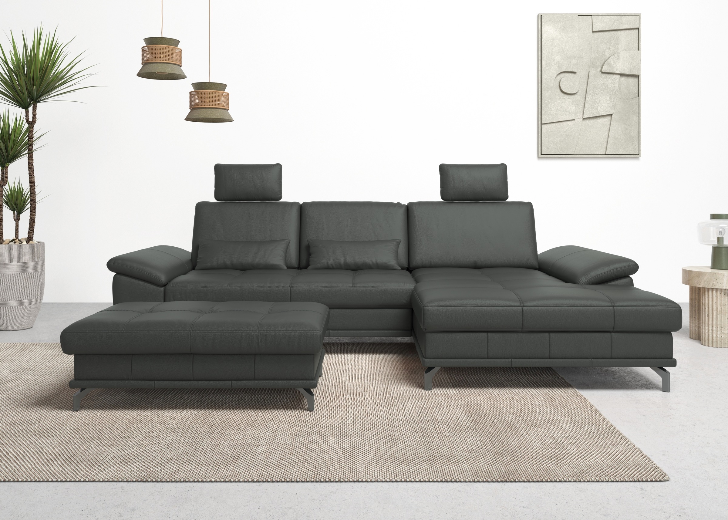 OTTO home Ecksofa "Costello L-Form, B: 301 cm mit Sitztiefen-, Armteilverst günstig online kaufen