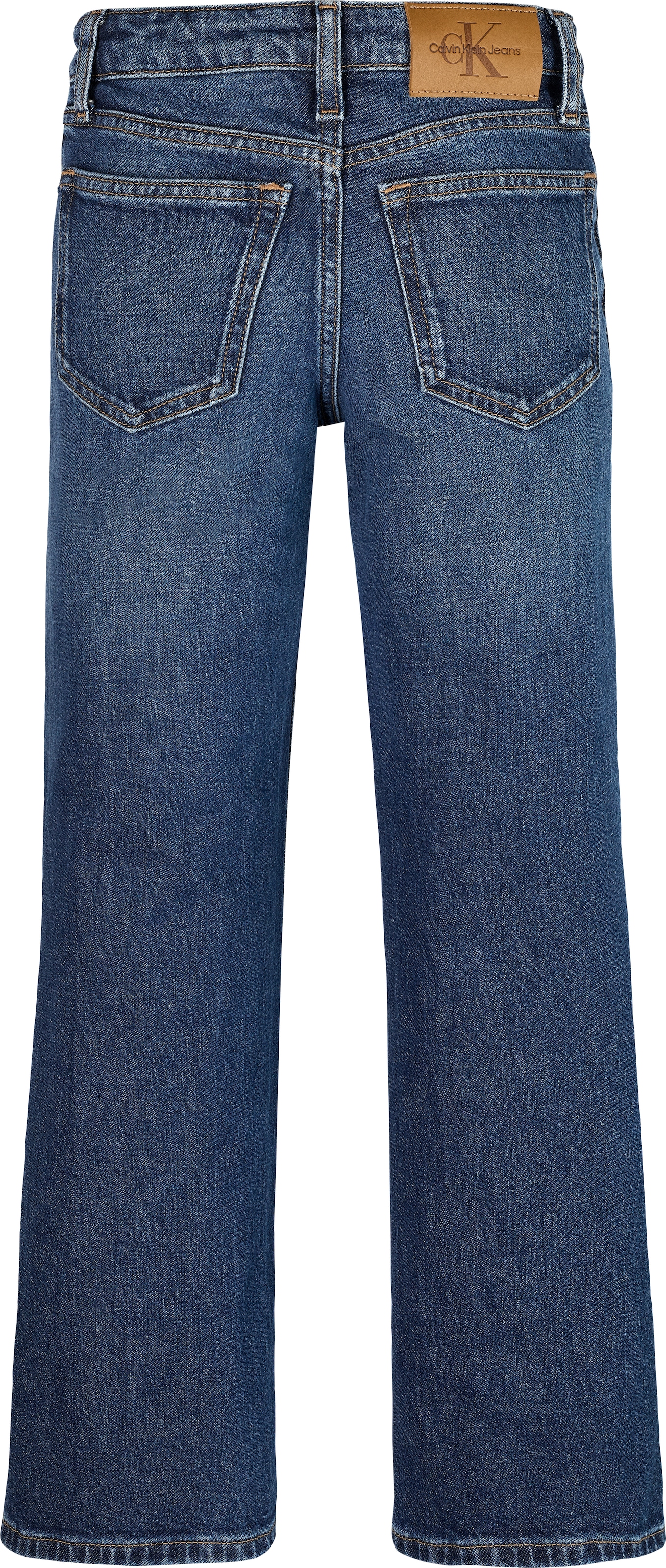 Calvin Klein Jeans Weite Jeans verstellbarer Bund, weites Bein, hohe Taille, Baumwoll-Stretch