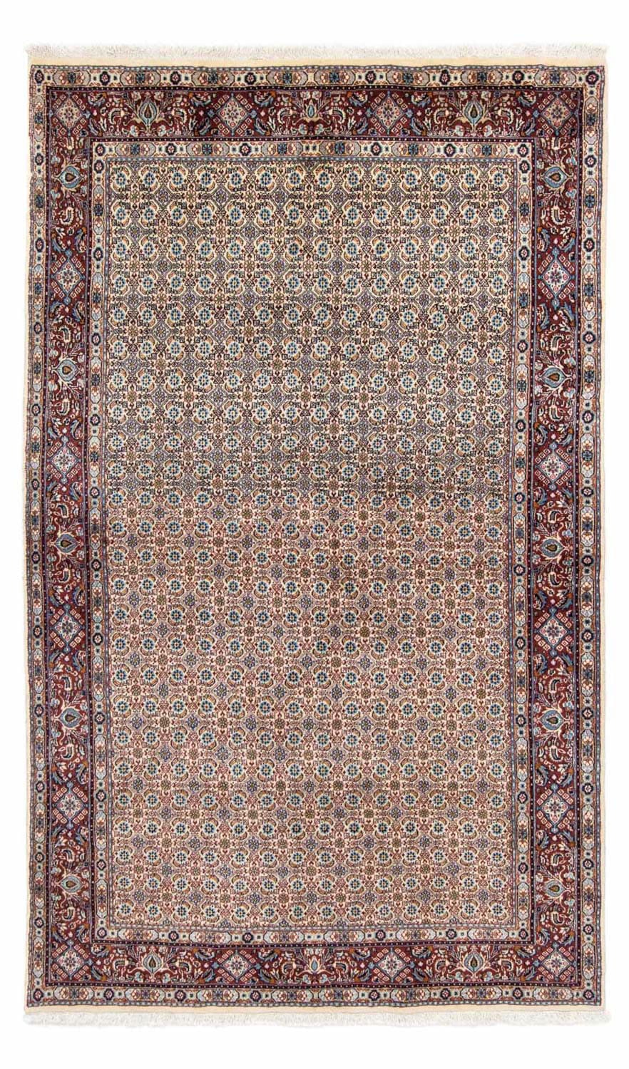 morgenland Wollteppich »Moud Stark Gemustert Beige 196 x 147 cm«, rechtecki günstig online kaufen