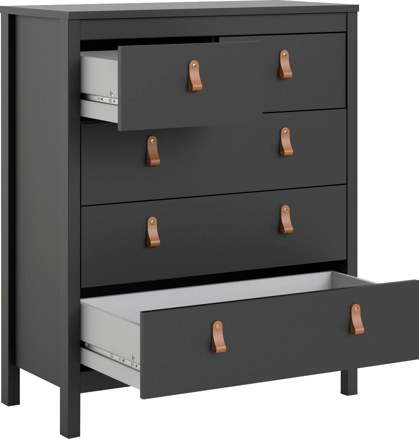 Home affaire Kommode »Madrid, Aufbewahrung, Schubladenschrank, Stauraum«, mit 5 Schubladen, Breite 82 cm, Höhe 99 cm
