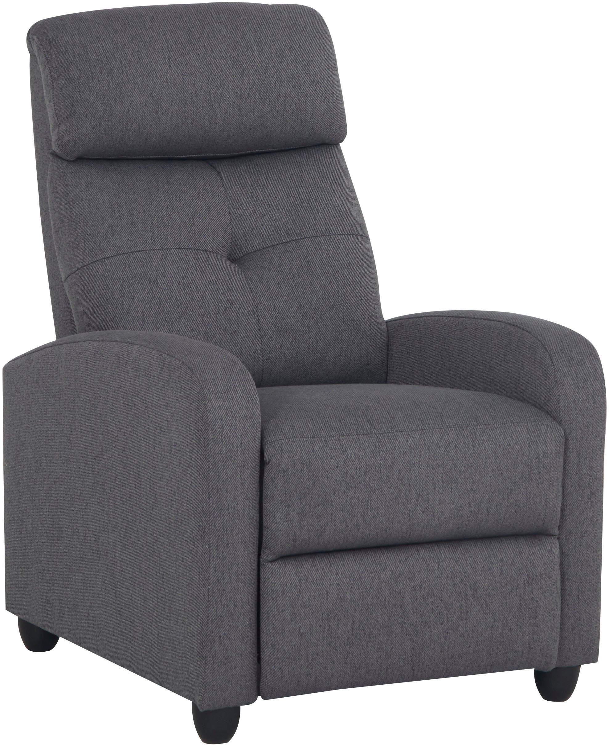 Home affaire Relaxsessel »VESOUL, TV-Sessel, Ruhesessel mit Schlaffunktion, Webstoff«, Loungesessel mit manueller Relax- und Liegefunktion (105°-135°)