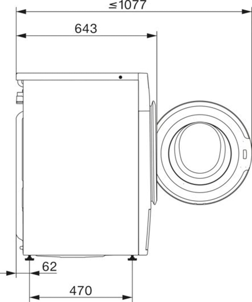 Miele Waschmaschine »WSJ883 WCS PWash&TDos&Steam«, 9 kg, 1600 U/min