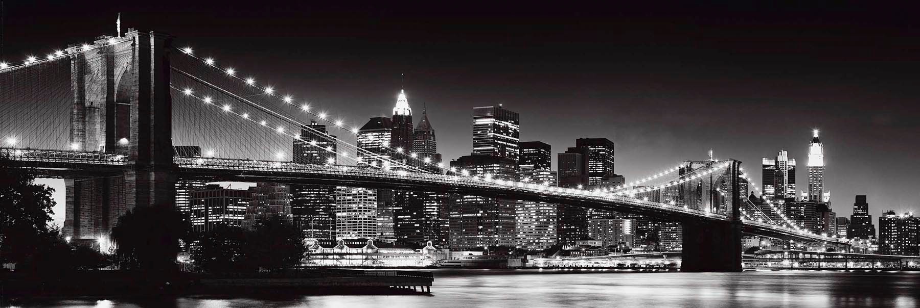 Panel Reinders! bridge« Holzbild online »Deco bestellen - New York brooklyn 52x156