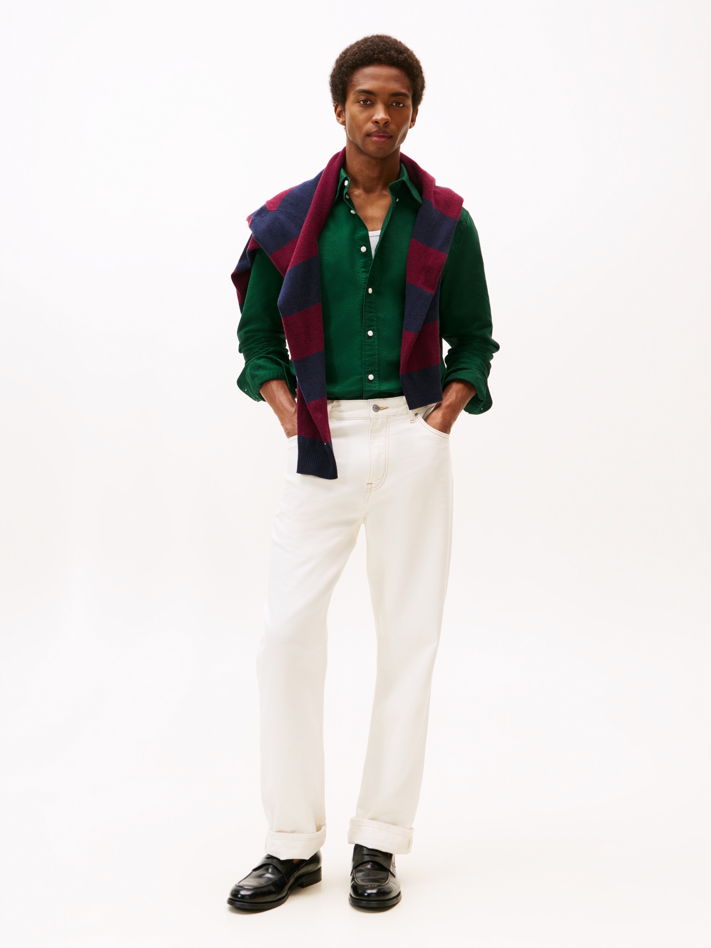 Tommy Hilfiger Langarmhemd »SOLID HERITAGE OXFORD Regular Fit SHIRT«