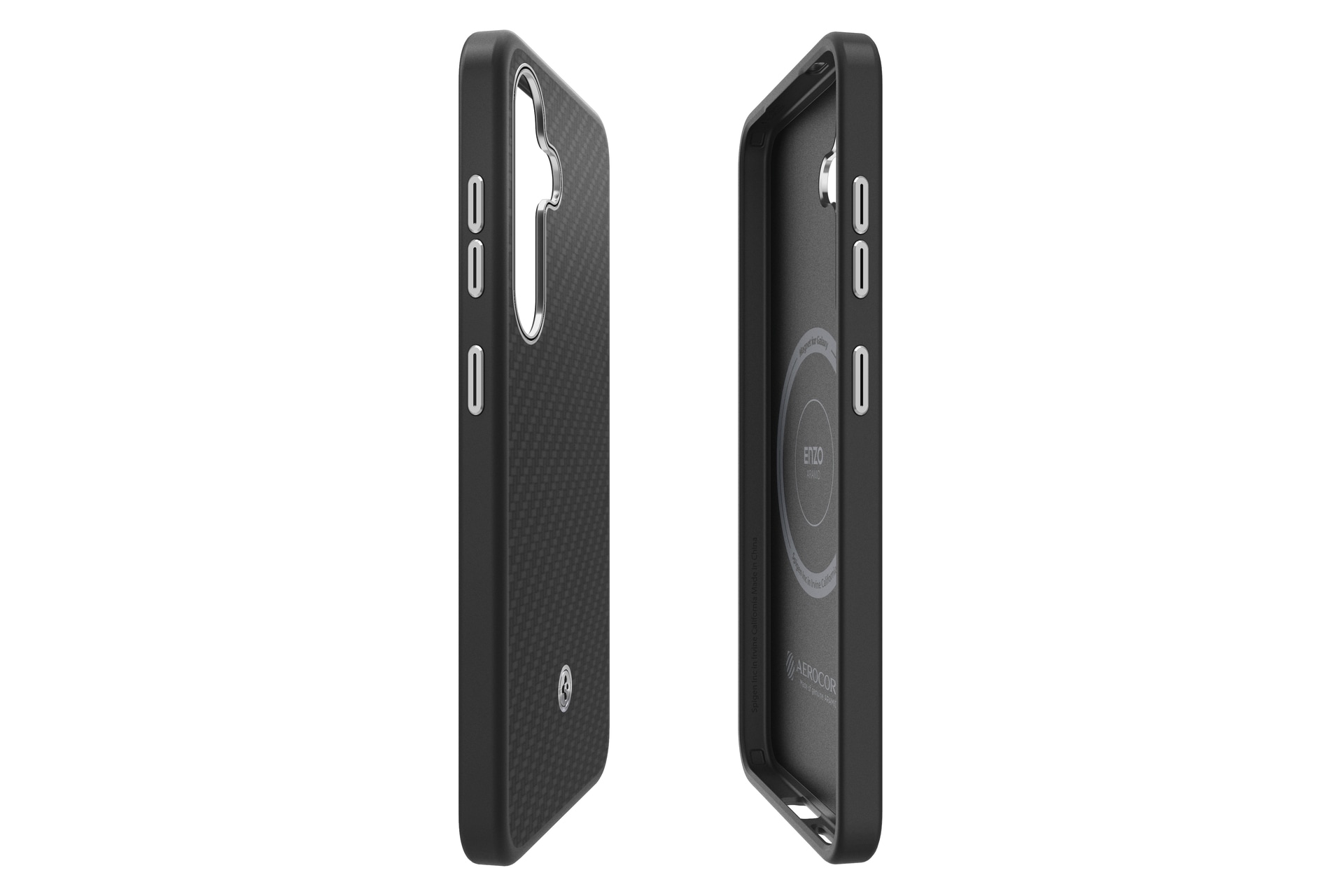 Samsung Handyhülle »Designed for Samsung Spigen Enzo Aramid Case with Magnet für S25+«, Samsung Galaxy S25+, Backcover, Schutzhülle, Handyschutzhülle, Case, Schutzcase, stoßfest