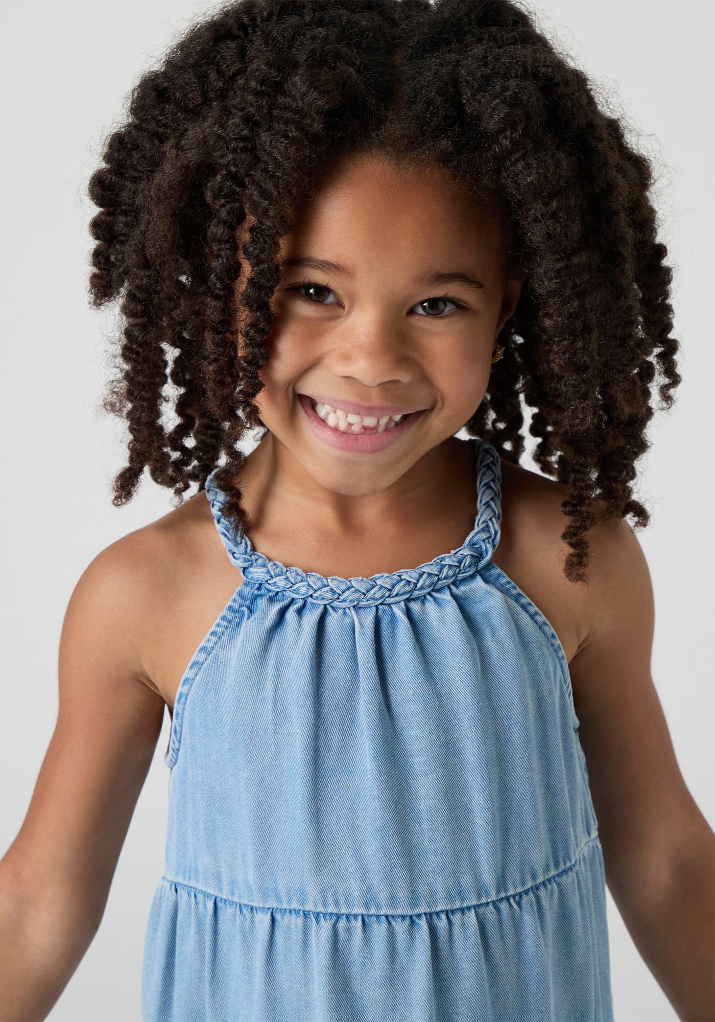 Levi's® Kids Neckholderkleid »LVG HALTER TIERED DRESS«, mit horizontalen Nähten