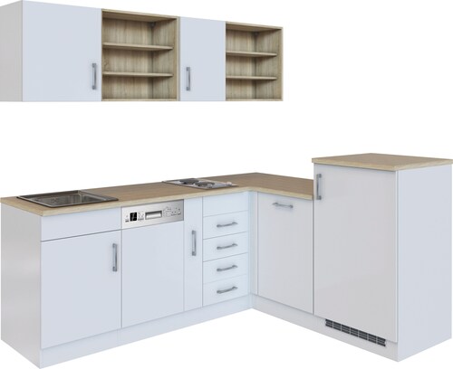 KOCHSTATION Küche »KS-Mali« Stellbreite 210/170 cm, mit E-Geräten günstig online kaufen