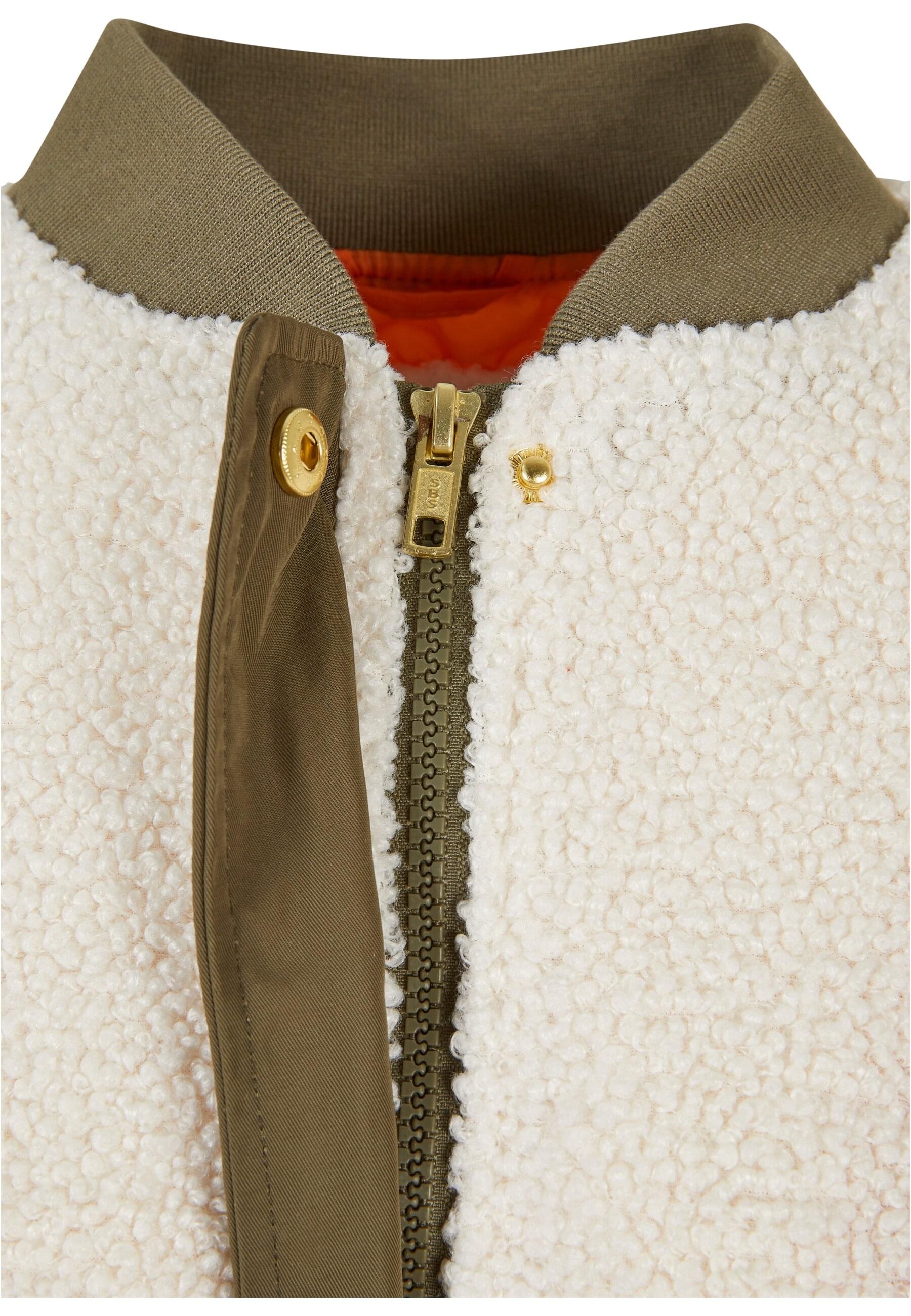 URBAN CLASSICS Bomberjacke »Urban Classics Damen Ladies Oversized Sherpa Mixed Bomber Jacket« 1 Stk. tlg. ohne Kapuze