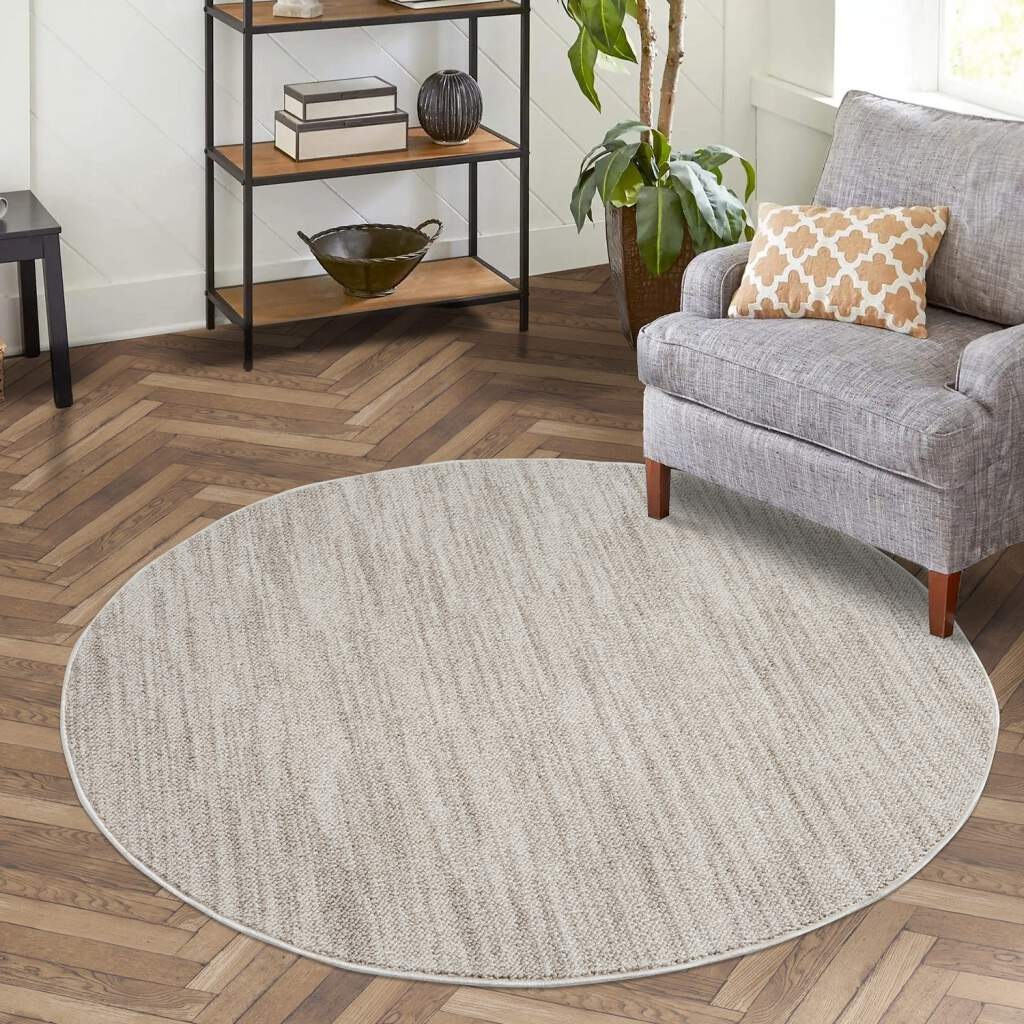 Carpet City Teppich »CLASICO 0052«, rund, 11 mm Höhe, Kurzflor, Hochtief-Mu günstig online kaufen
