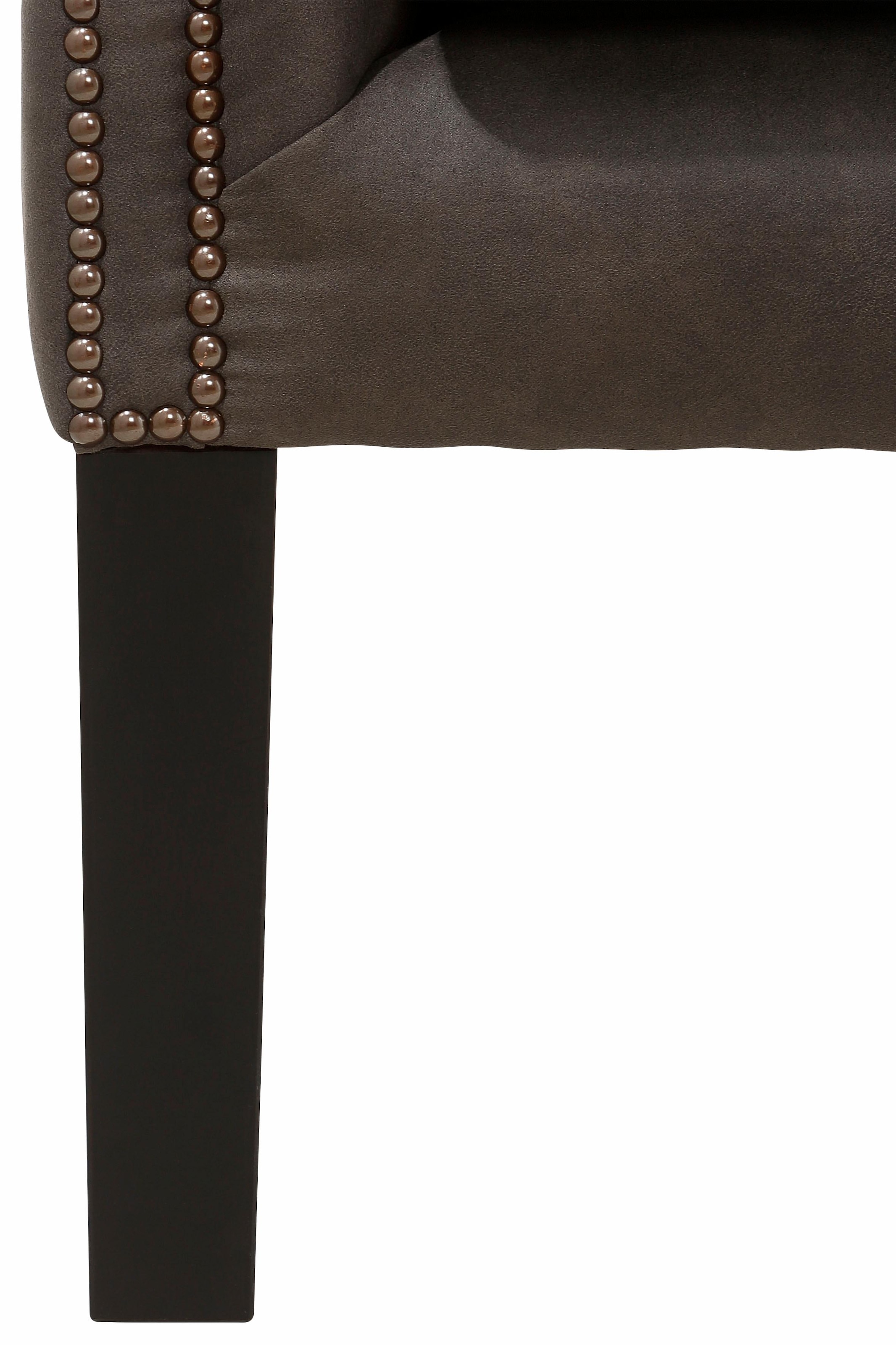 Home affaire Sessel »Bedford Ohrensessel Chesterfield« mit aufwendiger Knopfheftung und geschwungenen Armlehnen