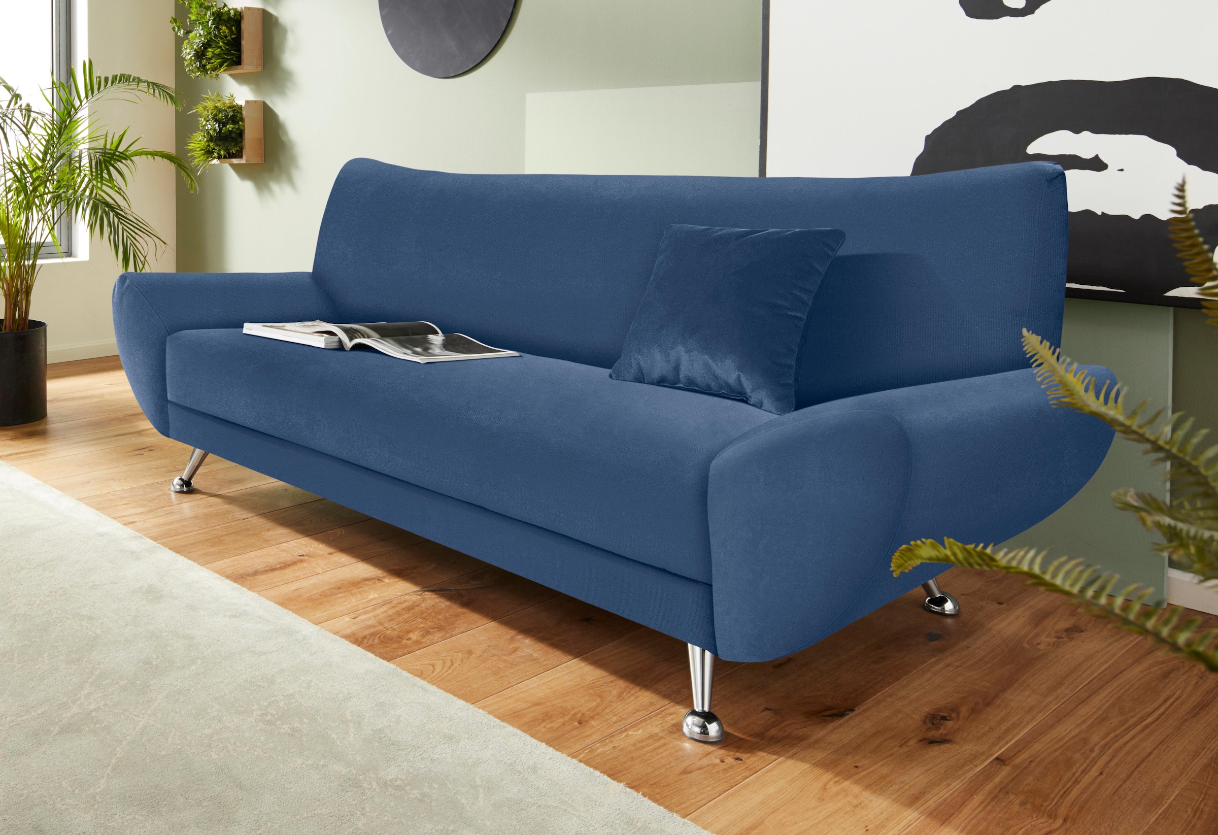 INOSIGN 3-Sitzer "Saltare elegant und komfortabel, toller Designfuß" günstig online kaufen