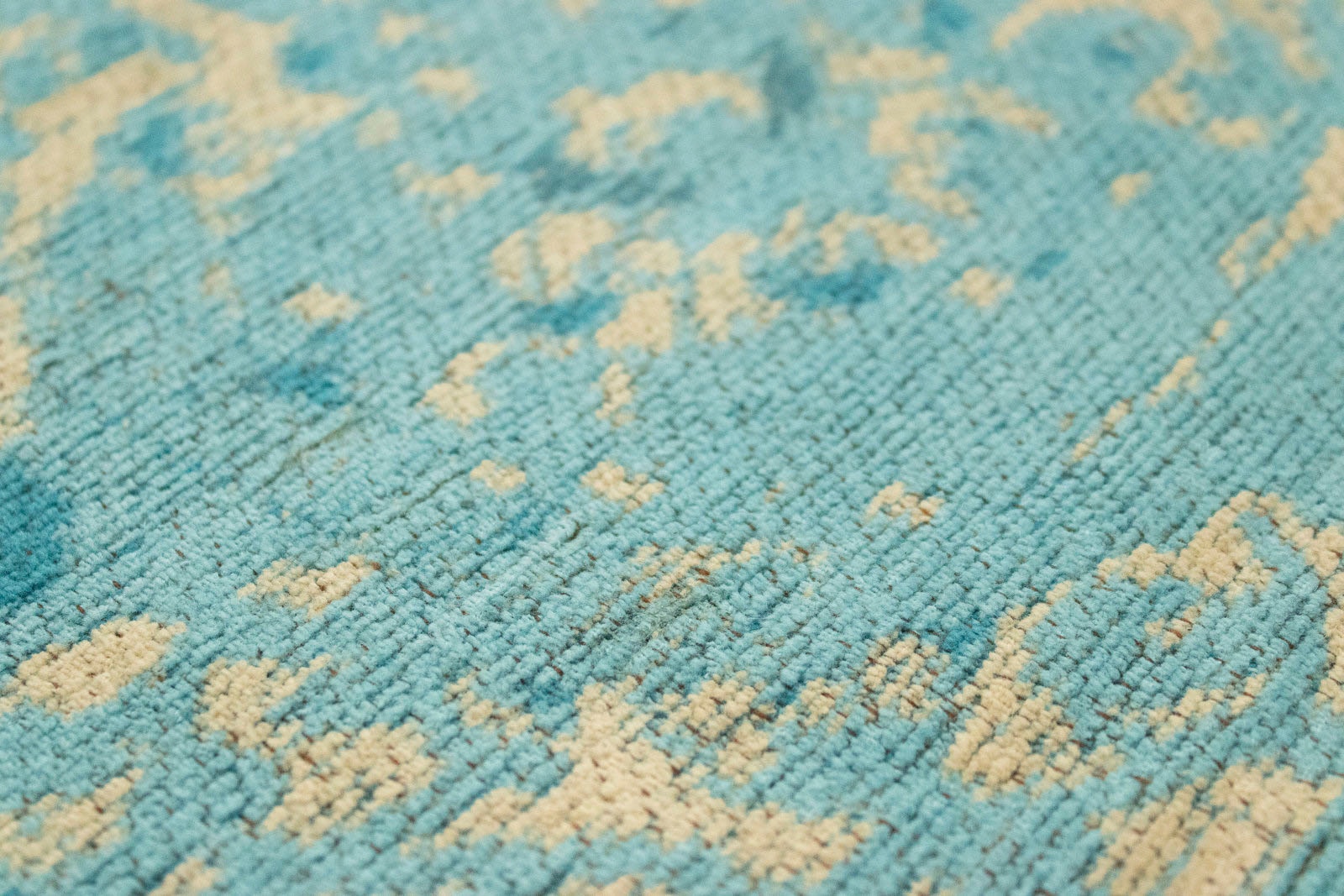 morgenland Teppich »VINTAGE LAGUNE«, rechteckig, 6 mm Höhe, Handarbeit, Shabby Chic, Wohnzimmer