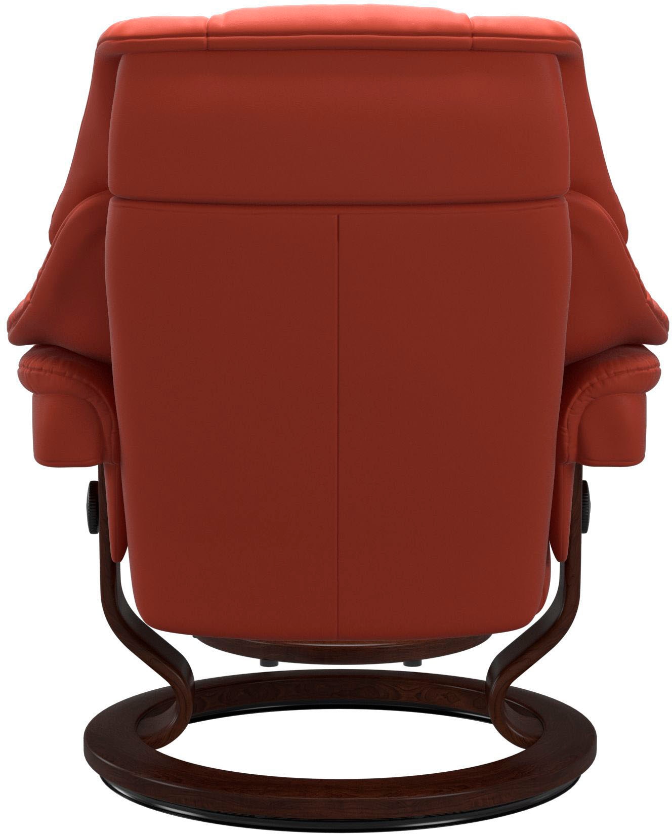Stressless® Relaxsessel »Reno«, (Set, Relaxsessel mit Hocker), mit Hocker, mit Classic Base, Größe S, M & L, Gestell Braun
