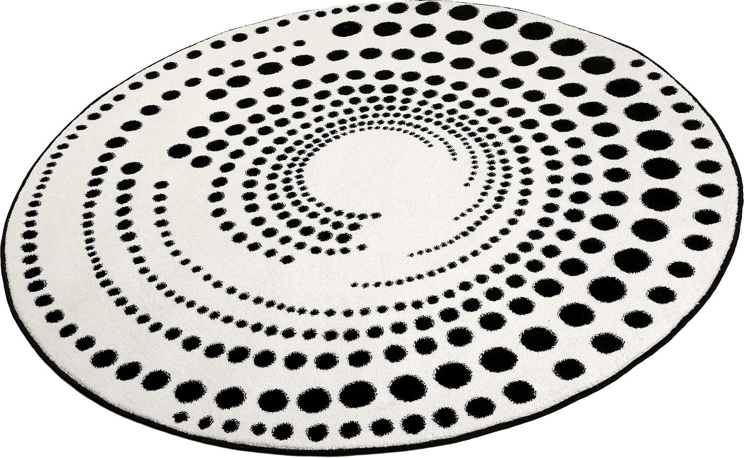 Esprit Teppich »Eddy ESP-3249«, rund, 13 mm Höhe, geometrisch, Kreise, schw günstig online kaufen