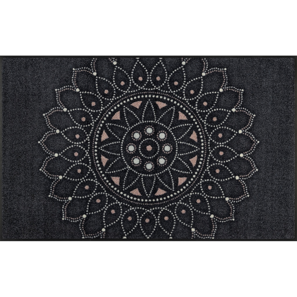 wash+dry by Kleen-Tex Teppich »Purnima«, rechteckig, Mandala Motiv, rutschhemmend, In- und Outdoor geeignet, waschbar