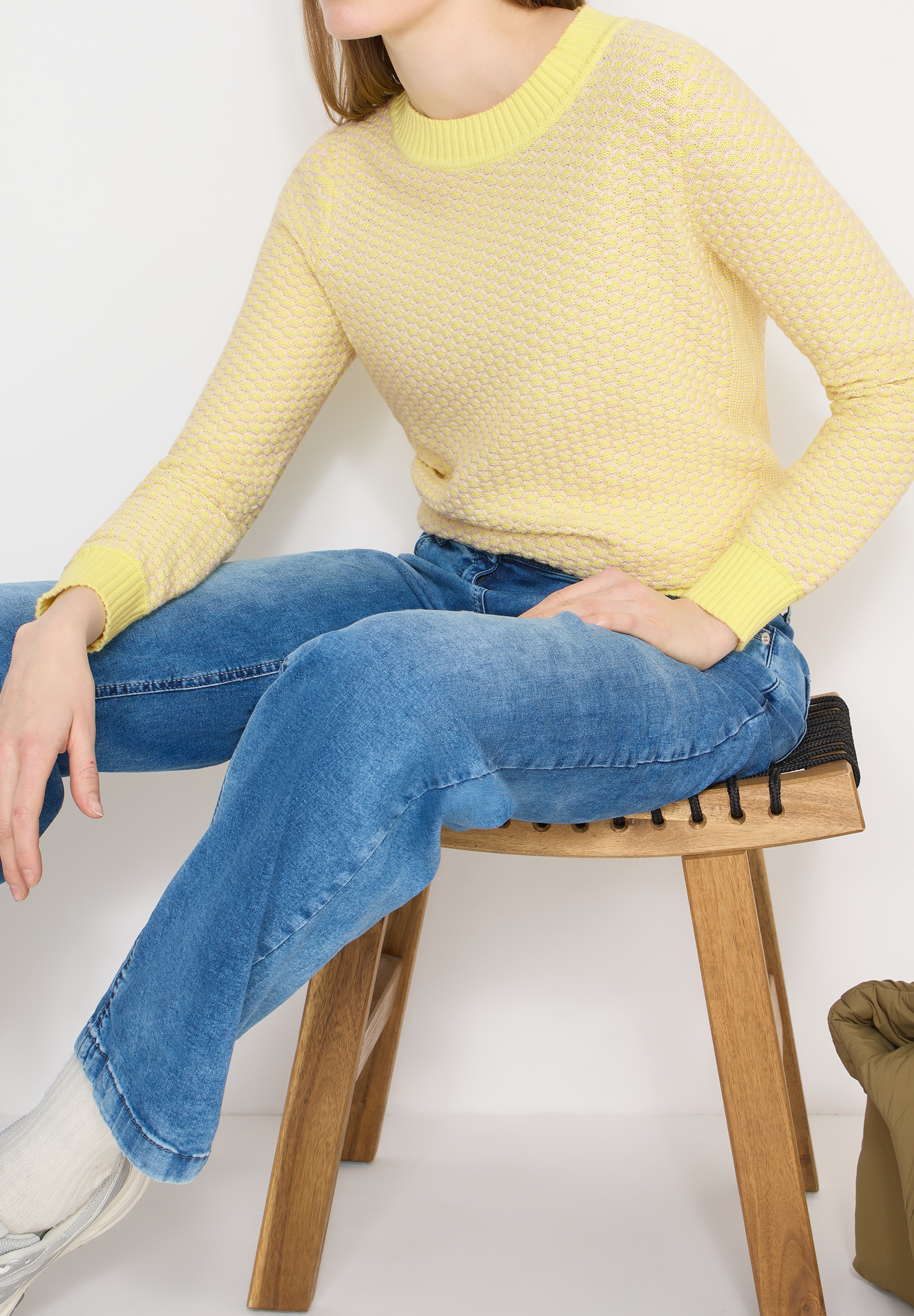 Cecil Strickpullover im Two-Tone-Stil