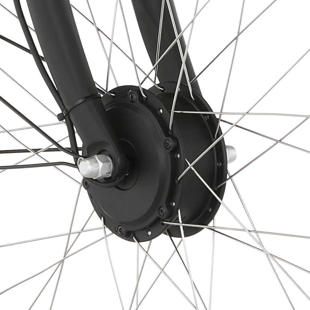 FISCHER Fahrrad E-Bike »CITA ECU 2200 418«, 7 Gang, Shimano, Nexus, Frontmotor 250 W, (mit Akku-Ladegerät-mit Beleuchtungsset-mit Fahrradschloss)