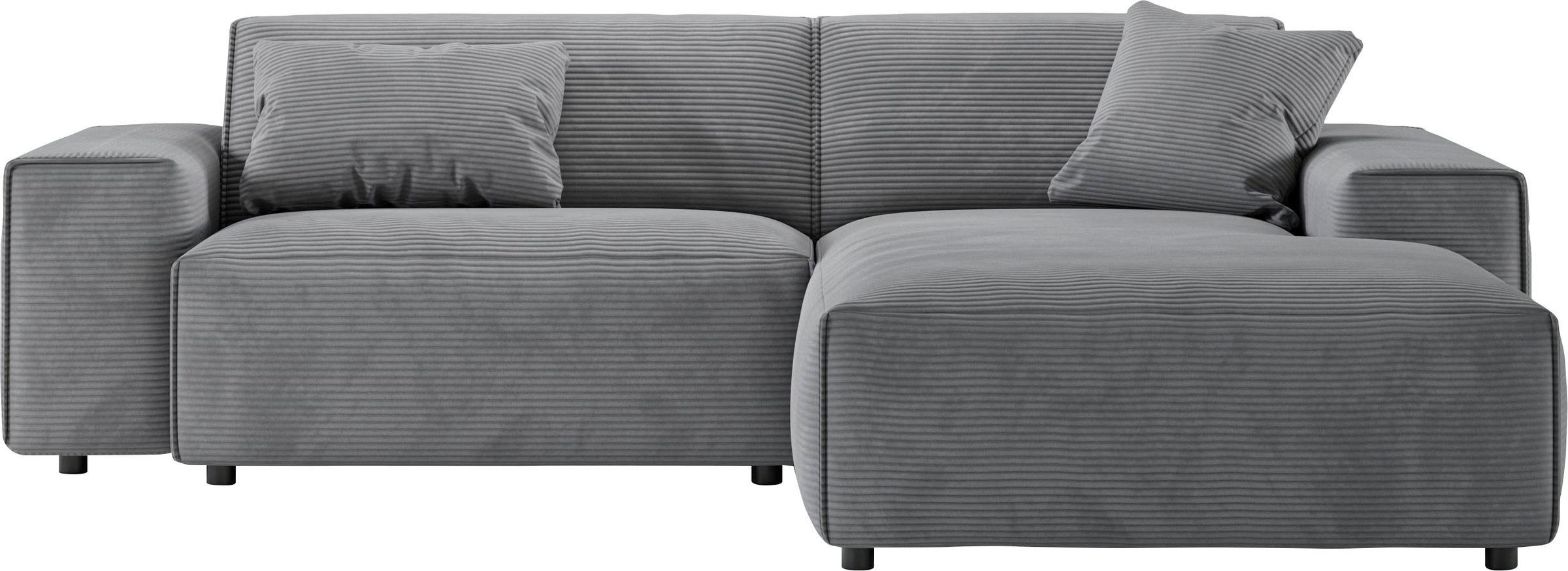 andas Ecksofa »Glimminge L-Form auch in Breitcord, Feincord + Easy care-Bezug,«, Breite 234, Zierkissen