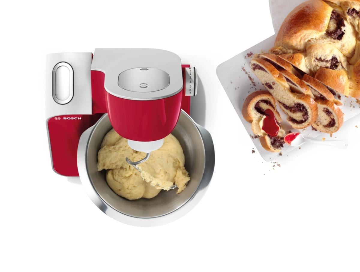 BOSCH Küchenmaschine »MUM5 CreationLine MUM58720«, vielseitig einsetzbar, Durchlaufschnitzler, 3 Reibescheiben, Mixer