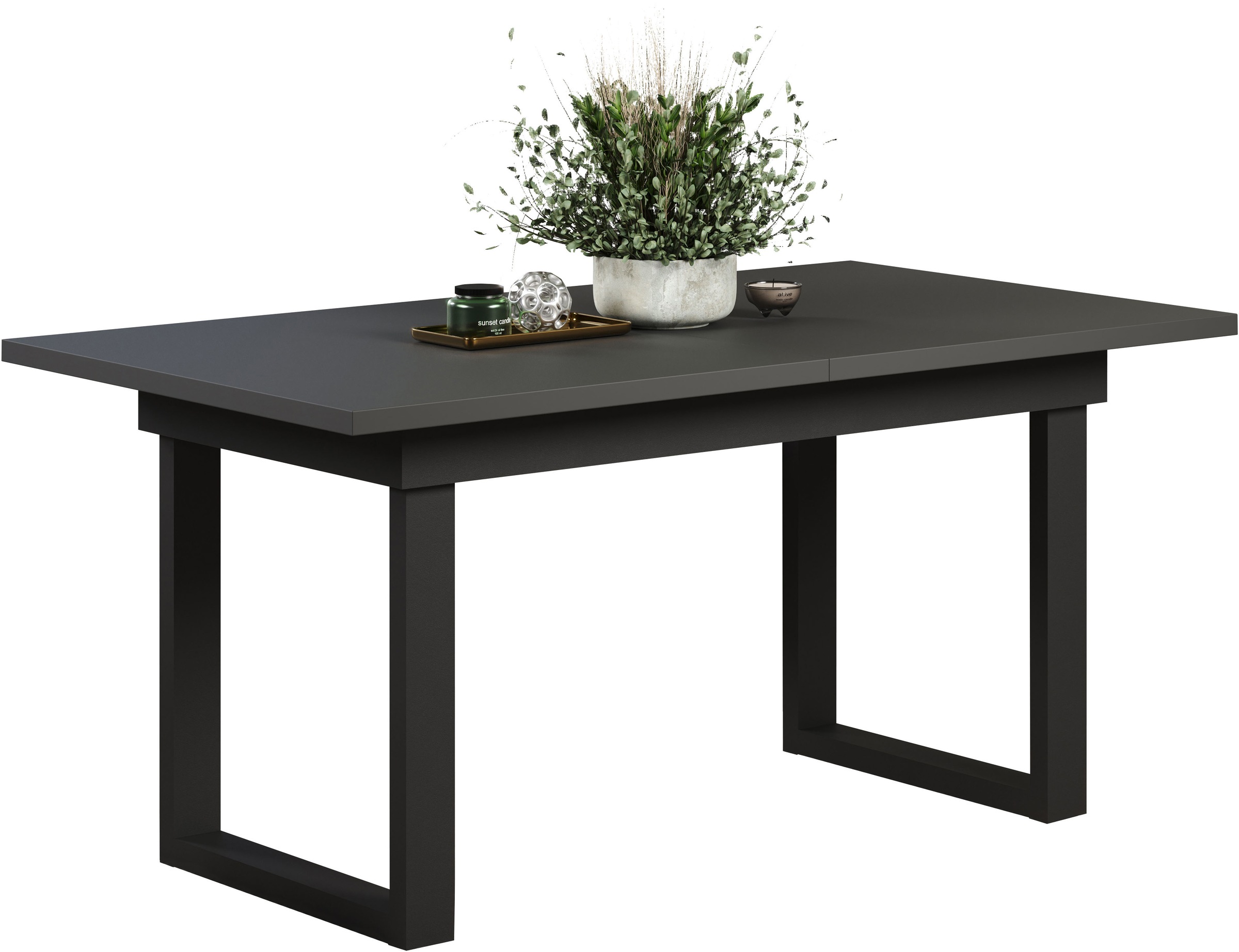 INOSIGN Esstisch »Valencia« 1 Stk. tlg. Synchroauszug; Metallkufen, ausziehbar auf 200 cm