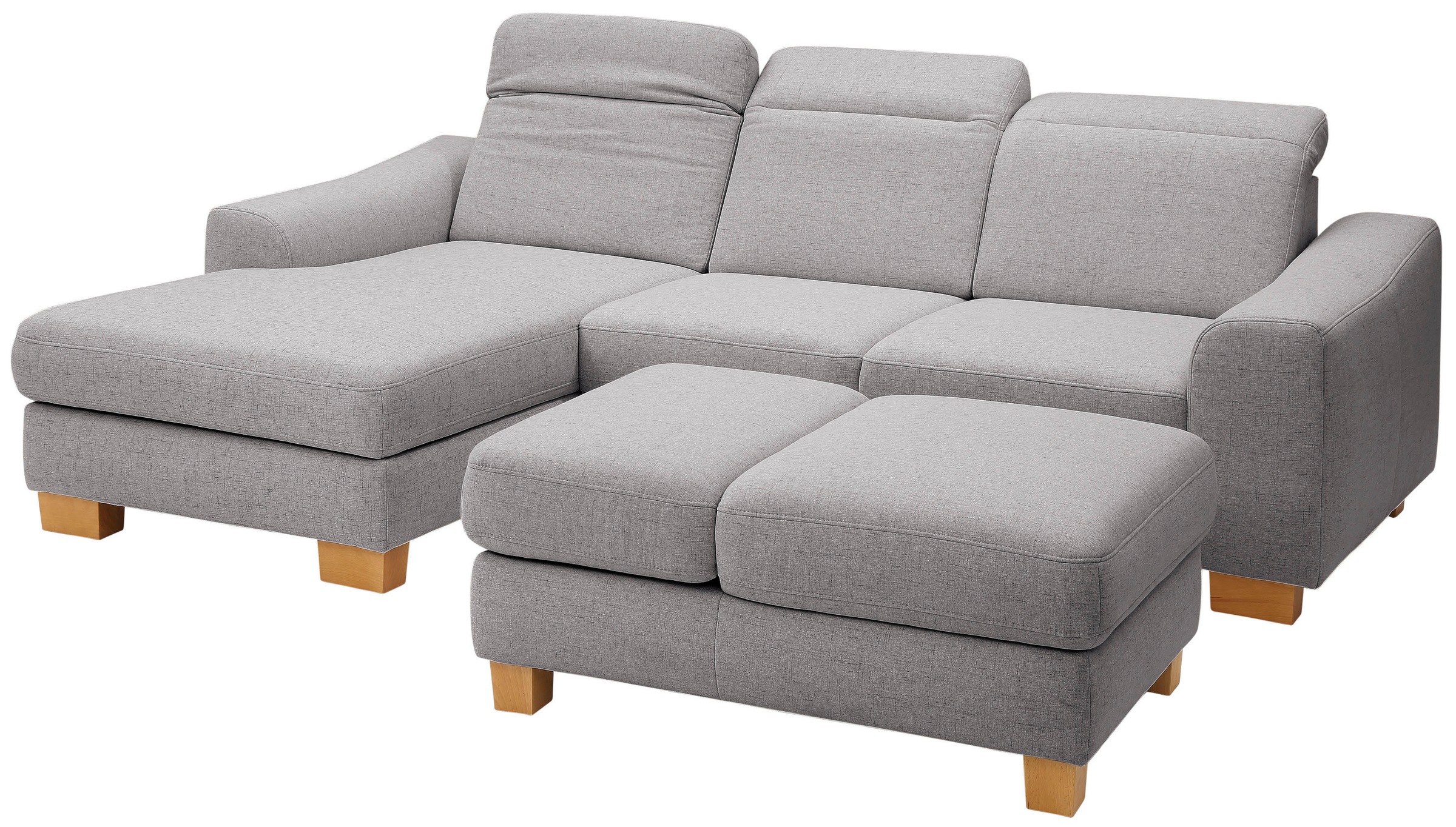 Home affaire Ecksofa »Dundee L-Form«, wahlweise mit Kopfteilverstellung und zusätzlich mit Bettfunktion