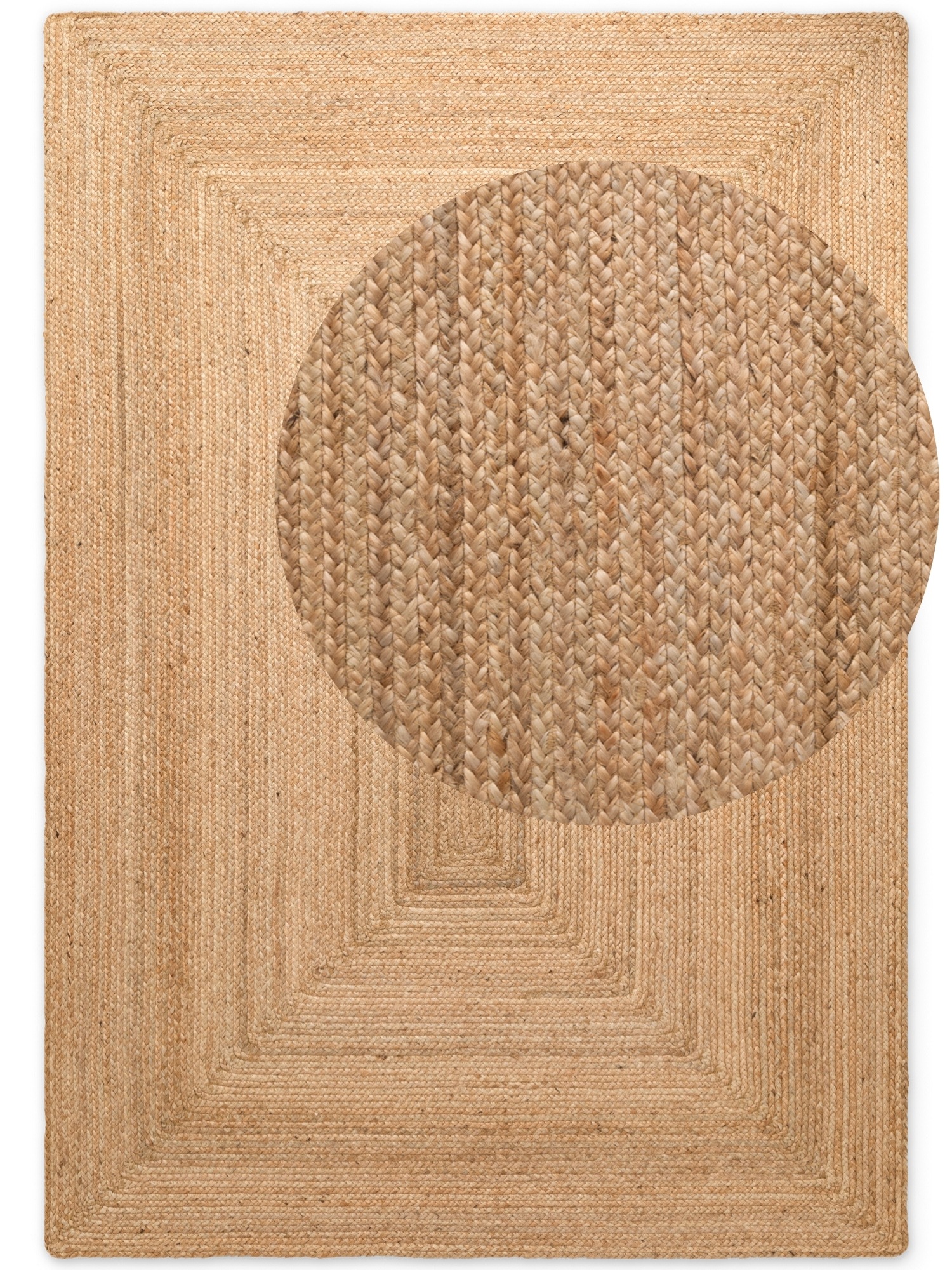 HANSE Home Teppich »Sharmila Juteteppich«, rechteckig, 9 mm Höhe, 100 % Jutefaser, Natur, Wohnzimmer, Esszimmer, Flur, Boho, Skandi