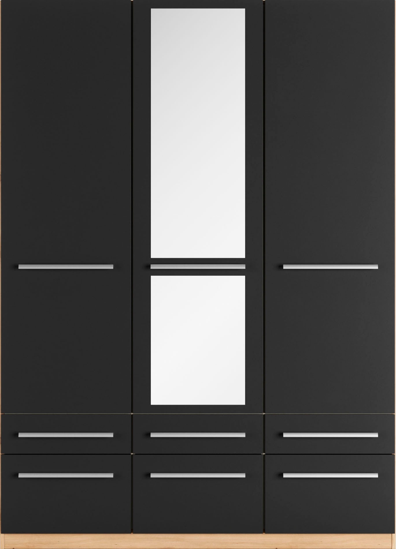 priess Kleiderschrank »Schrank Garderobe Wäscheschrank Barcelona in 5 Breiten«, viel Stauraum, geräumige Schubkästen, mit Spiegel, MADE IN GERMANY