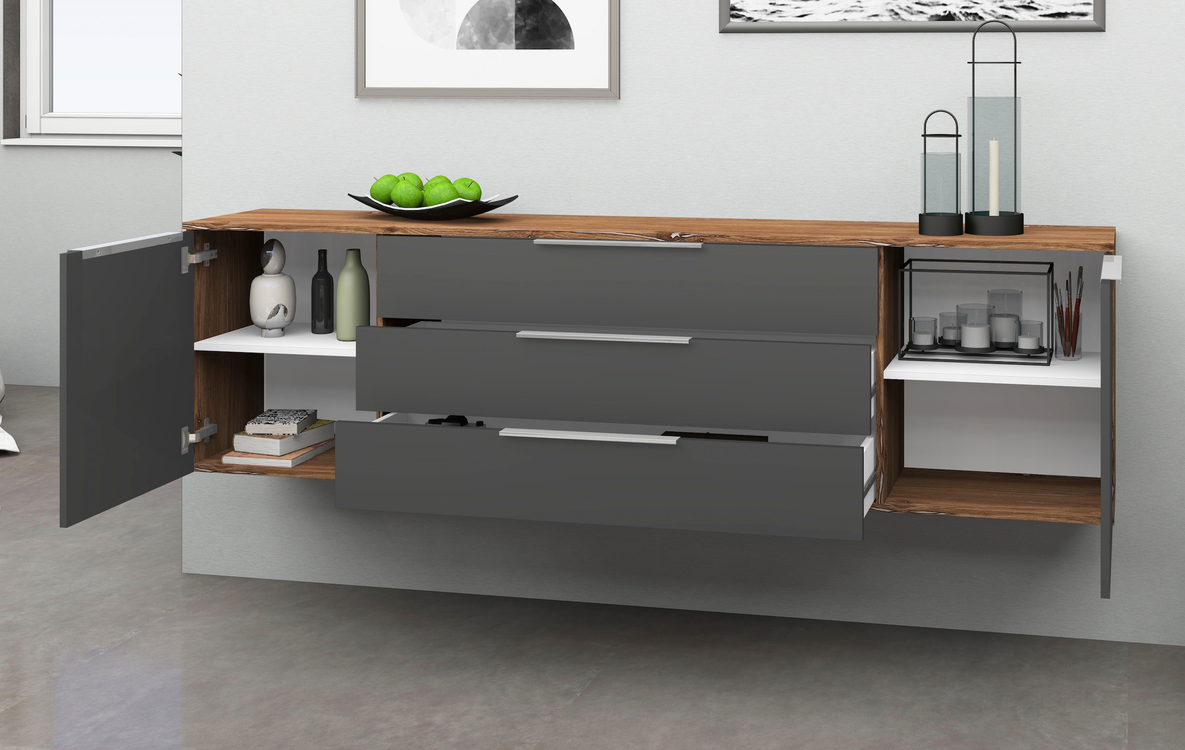 borchardt Möbel Sideboard »Oliva«, Breite 166 oder 200 cm
