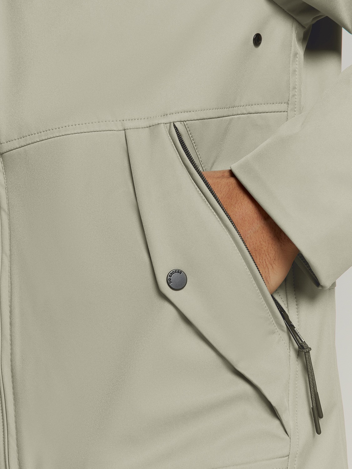 NO EXCESS Kurzjacke »No Excess Jacke mit abnehmbarer kapuze«