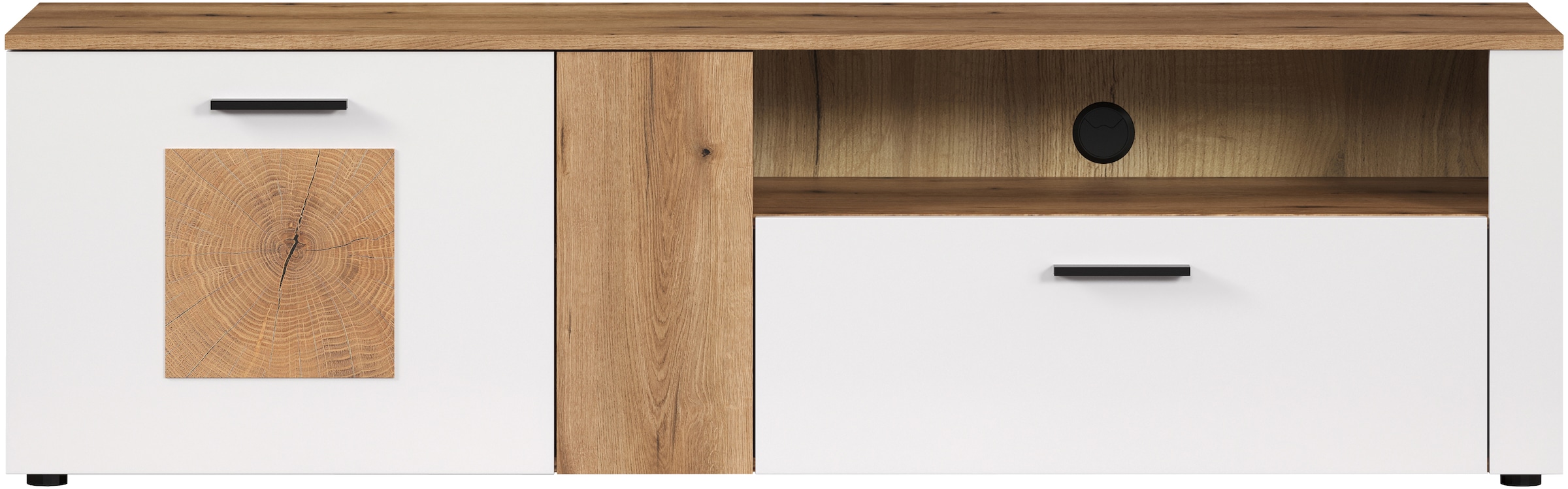 INOSIGN Lowboard »Linz TV-Kommode, TV-Rack«, (1 St.), TV-Lowboard mit Hirnholzapplikationen - B/T/H: 170/42/50 cm