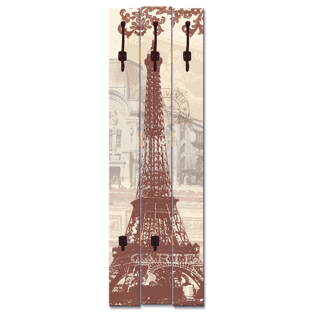Artland Garderobenleiste »Paris Collage«
