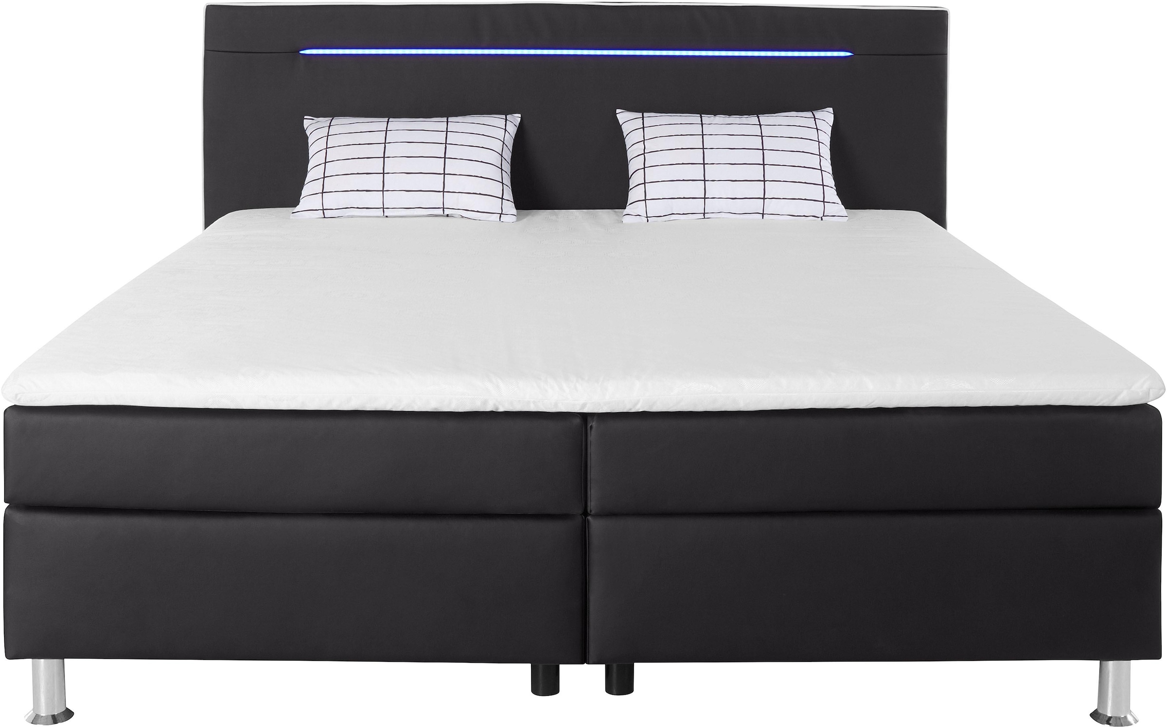 3. Bild von COLLECTION AB Boxspringbett, inkl. LED-Beleuchtung, Topper und Kissen