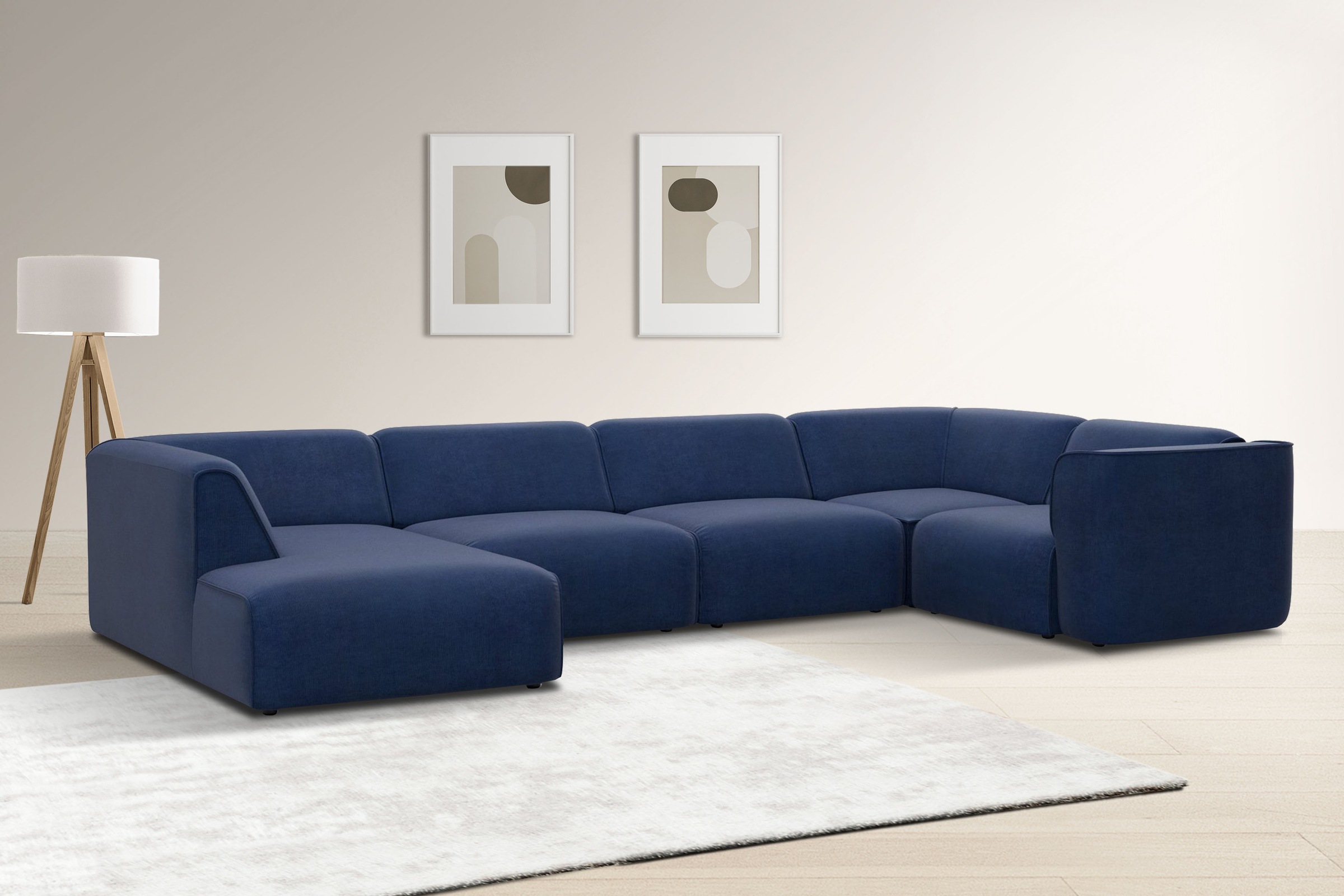 OTTO home Wohnlandschaft »Merid U-Form, jederzeit durch Module erweiterbar, günstig online kaufen