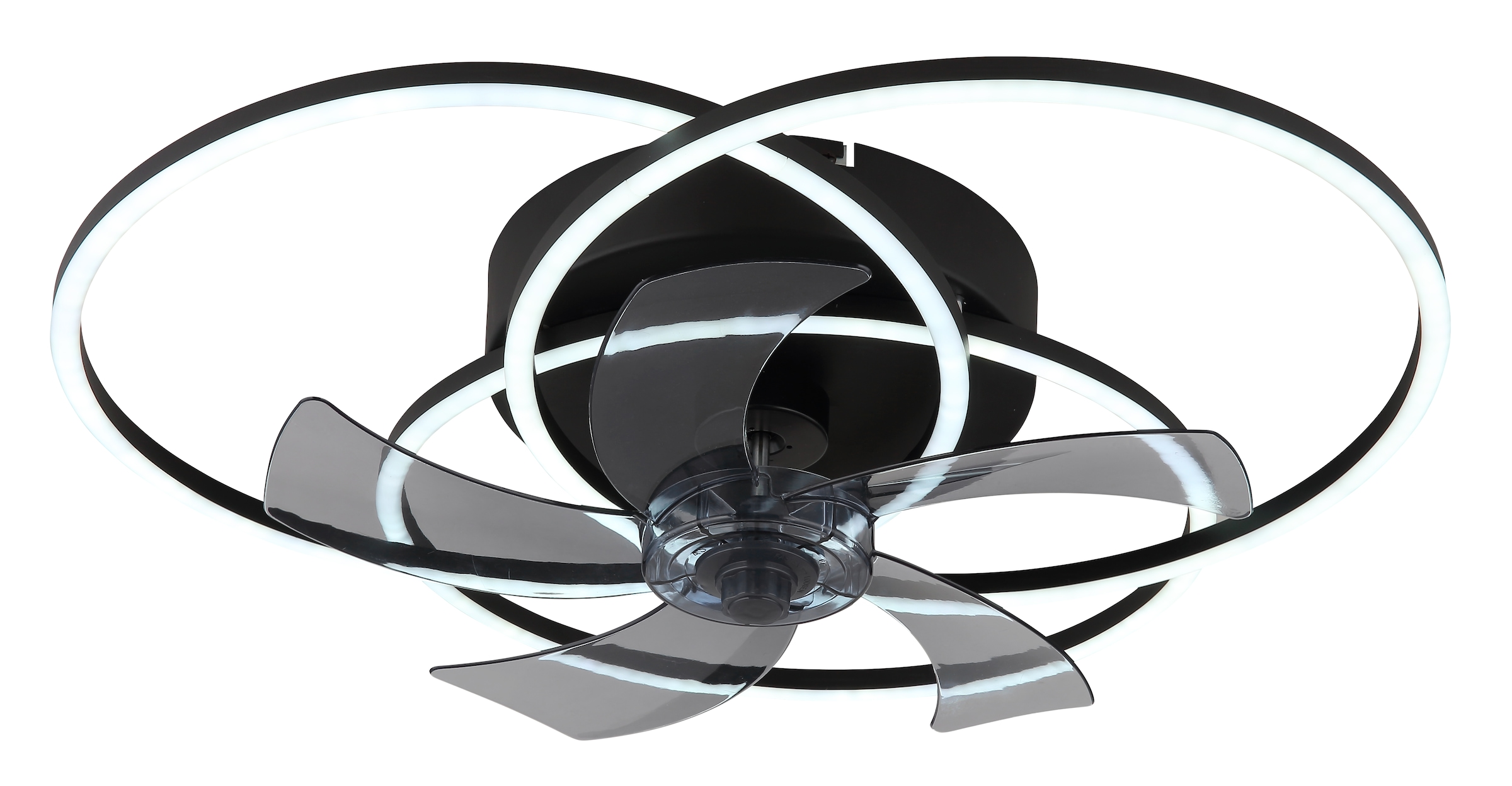 GLOBO LIGHTING Deckenleuchte »ALIA«, Leuchtmittel LED-Modul | LED fest integriert, Deckenventilator Metall schwarz matt, LED