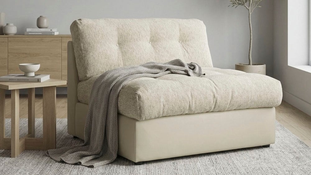 DOMO collection Sofaelement »Caleo, 121 cm breit, modular, großzügige Polsterung« erweiterbar mit weiterem Sofaelement, Einzelsofa und Eckelement