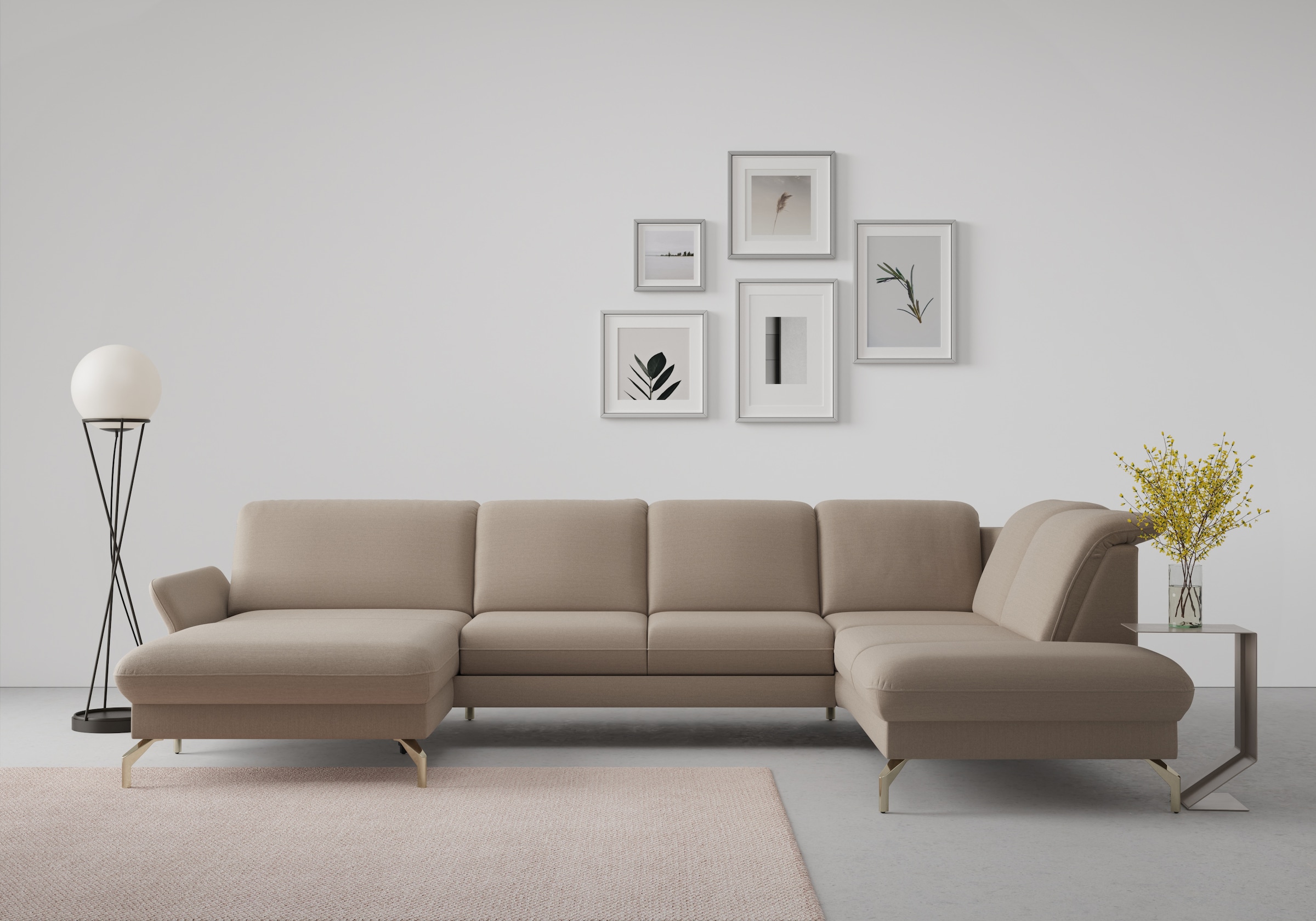 sit&more Wohnlandschaft "Fashion U-Form" wahlweise mit Kopfteilverstellung, günstig online kaufen